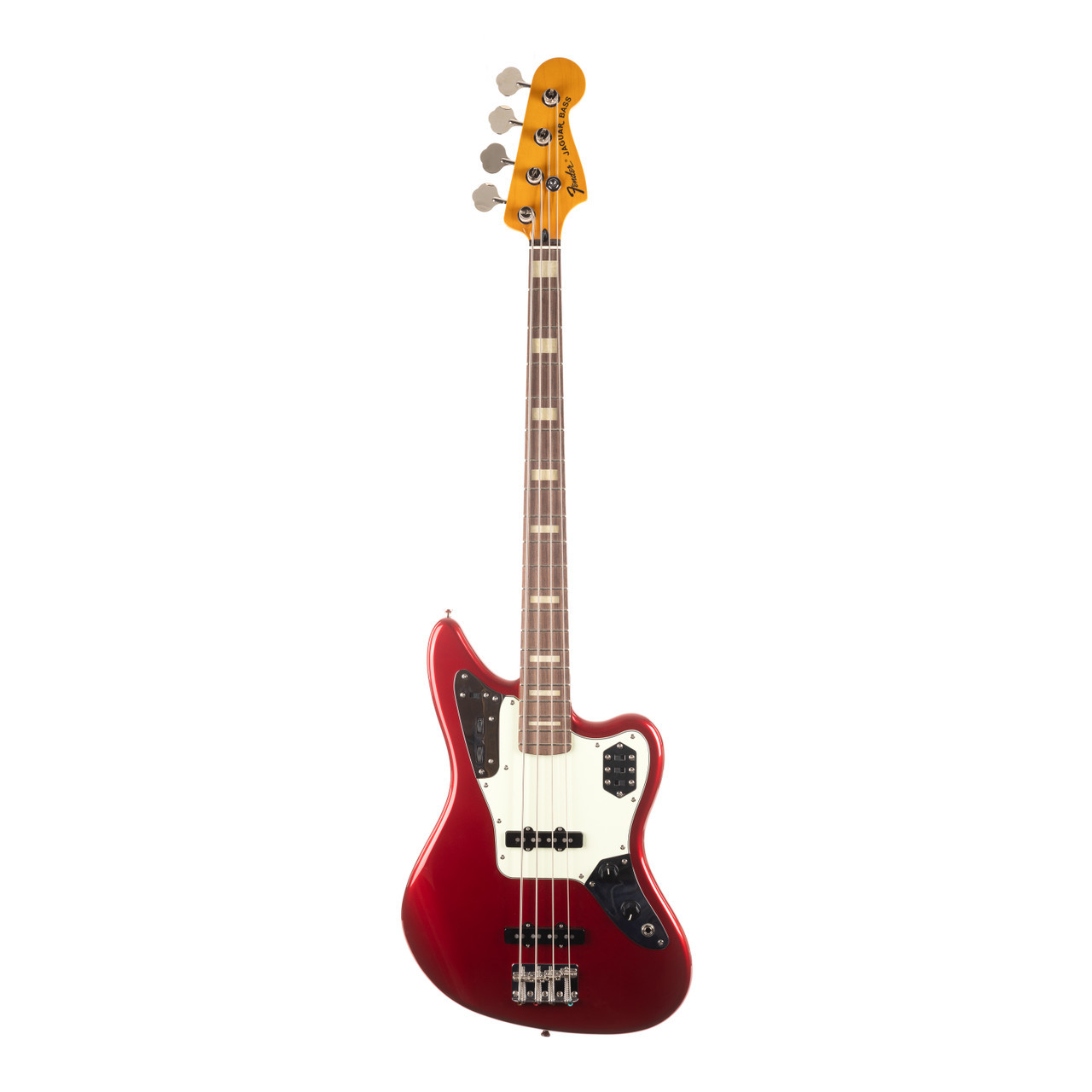 Used Fender Jaguar Bass MIJ Candy Apple Red 2012 | Cream City Music