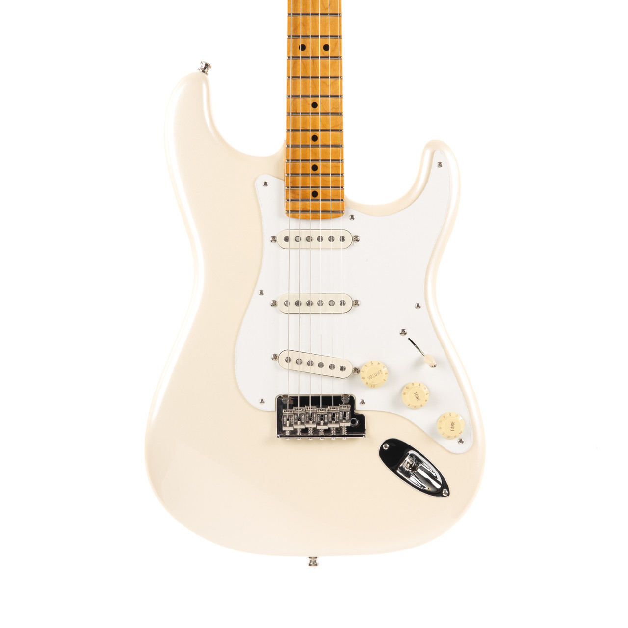 Fender Lincoln Brewster Stratocaster Maple - Olympic Pearl | Cream