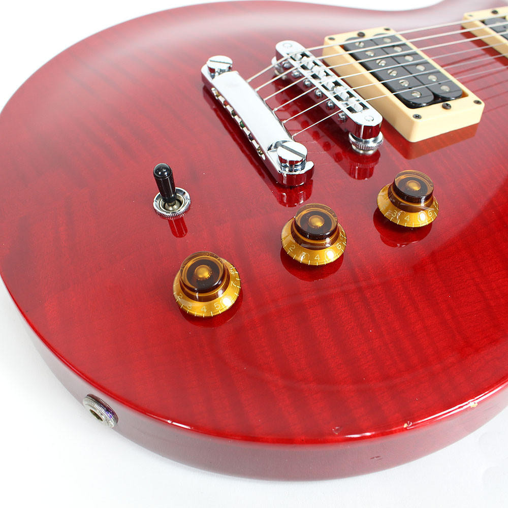 1993 USA Hamer Studio Electric Guitar Flame Top Trans Cherry