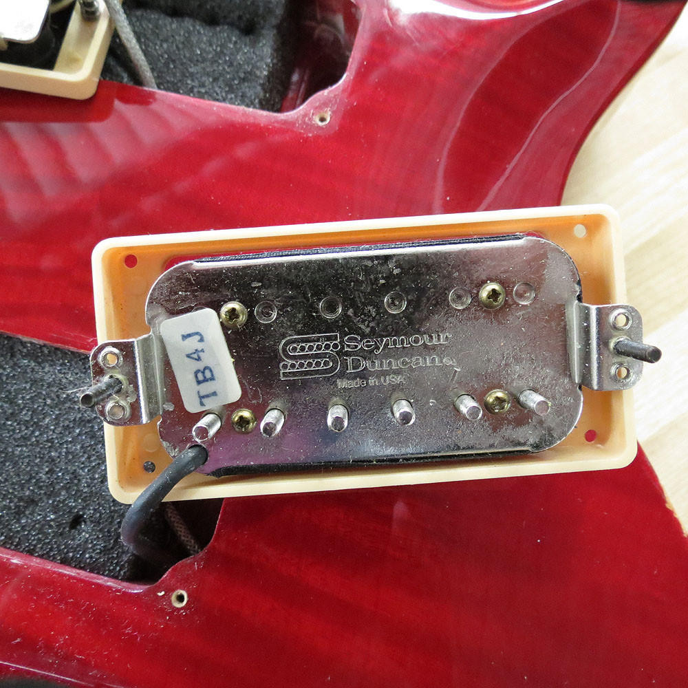 1993 USA Hamer Studio Electric Guitar Flame Top Trans Cherry