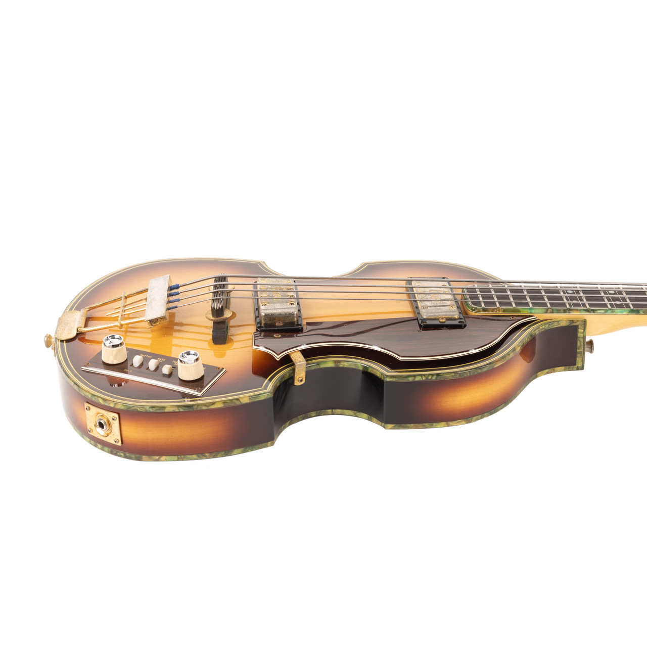 ベース Greco Violin Bass 1967 Greco Violin Bass - Greenburst | Vintage Bass Vault
