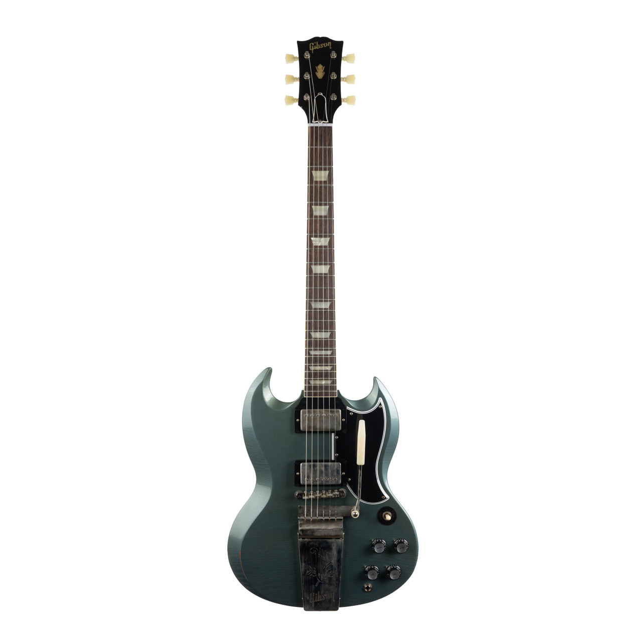 ギター Maestro sg by Gibson Gibson SG Maestro Vibrola Limited Edition Electric Guitar, Ebony