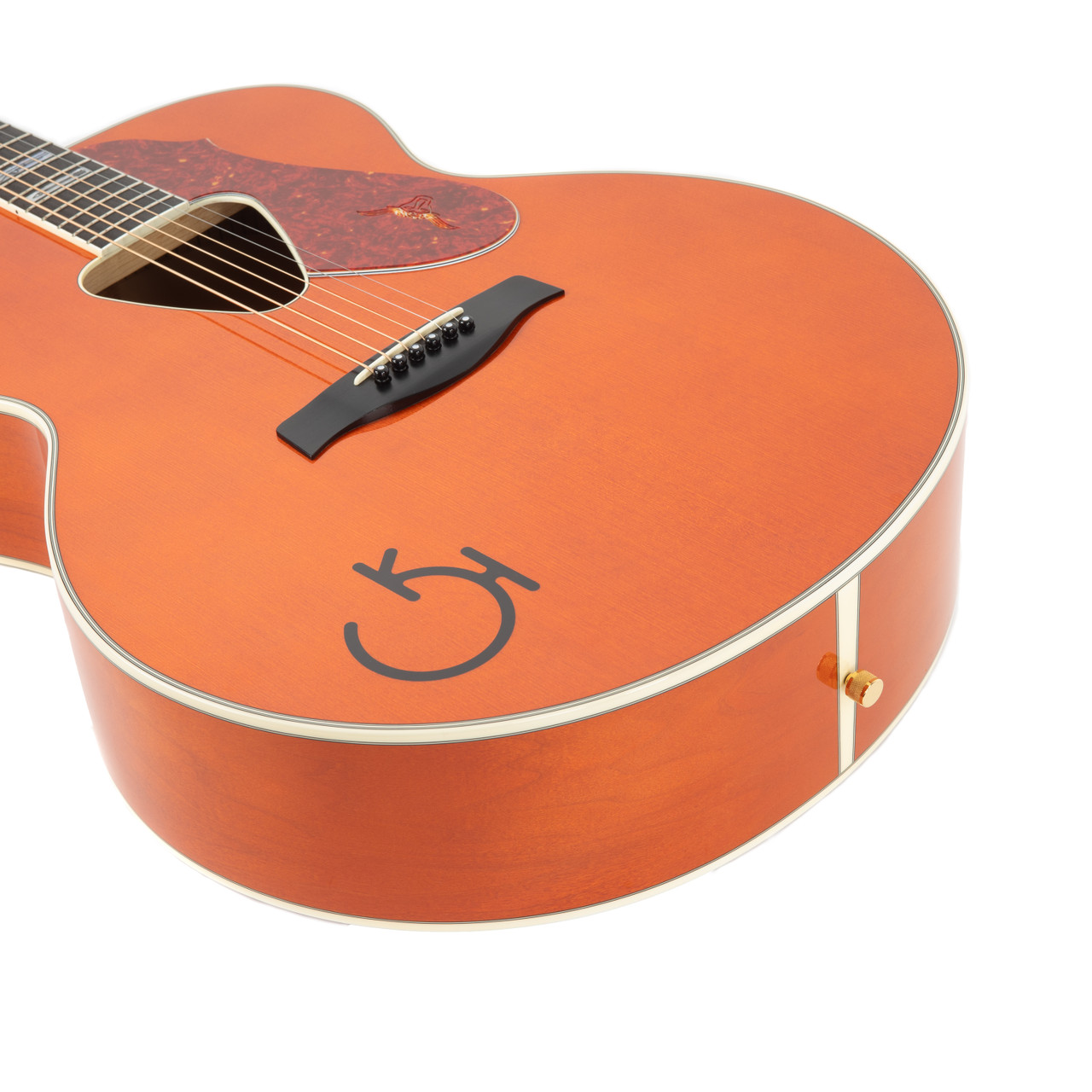 Used Gretsch G6022 Rancher Jumbo Acoustic Guitar Orange 2001