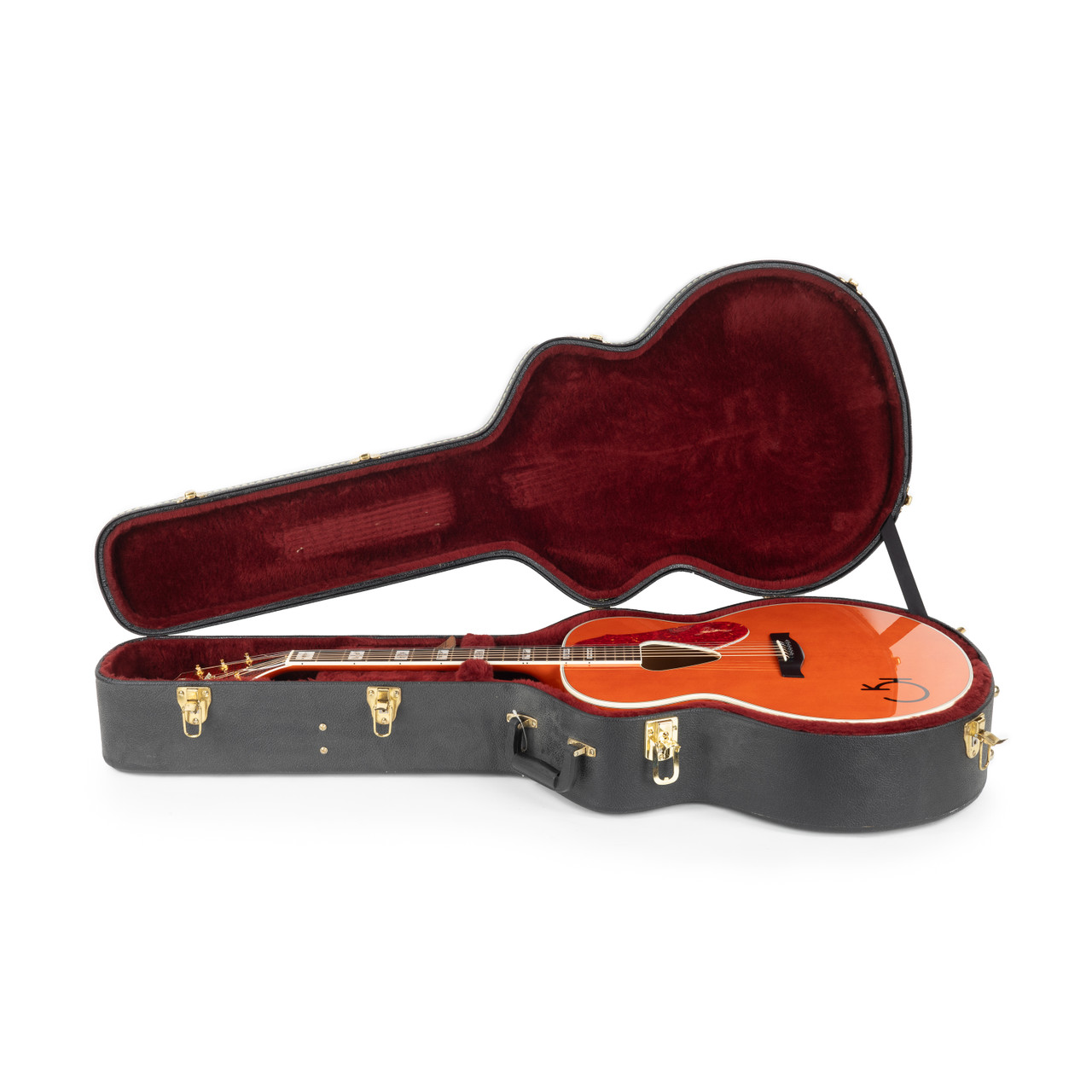 Used Gretsch G6022 Rancher Jumbo Acoustic Guitar Orange 2001