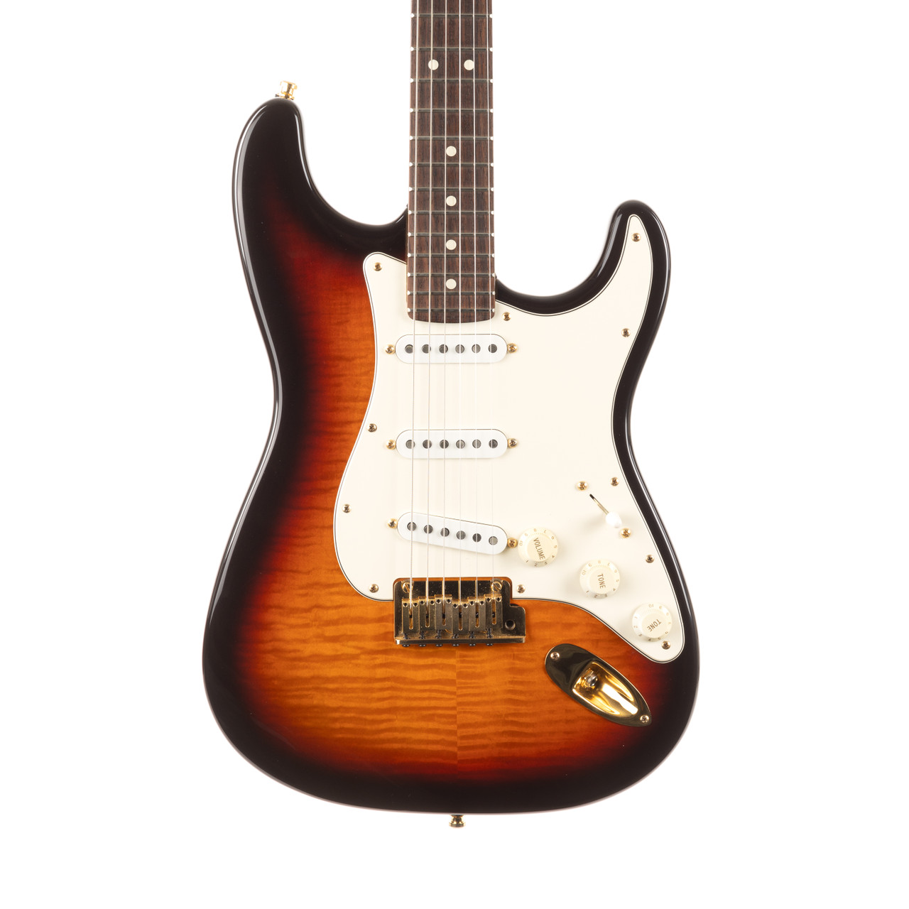 Used Fender 50th Anniversary Stratocaster Flame Maple Sunburst