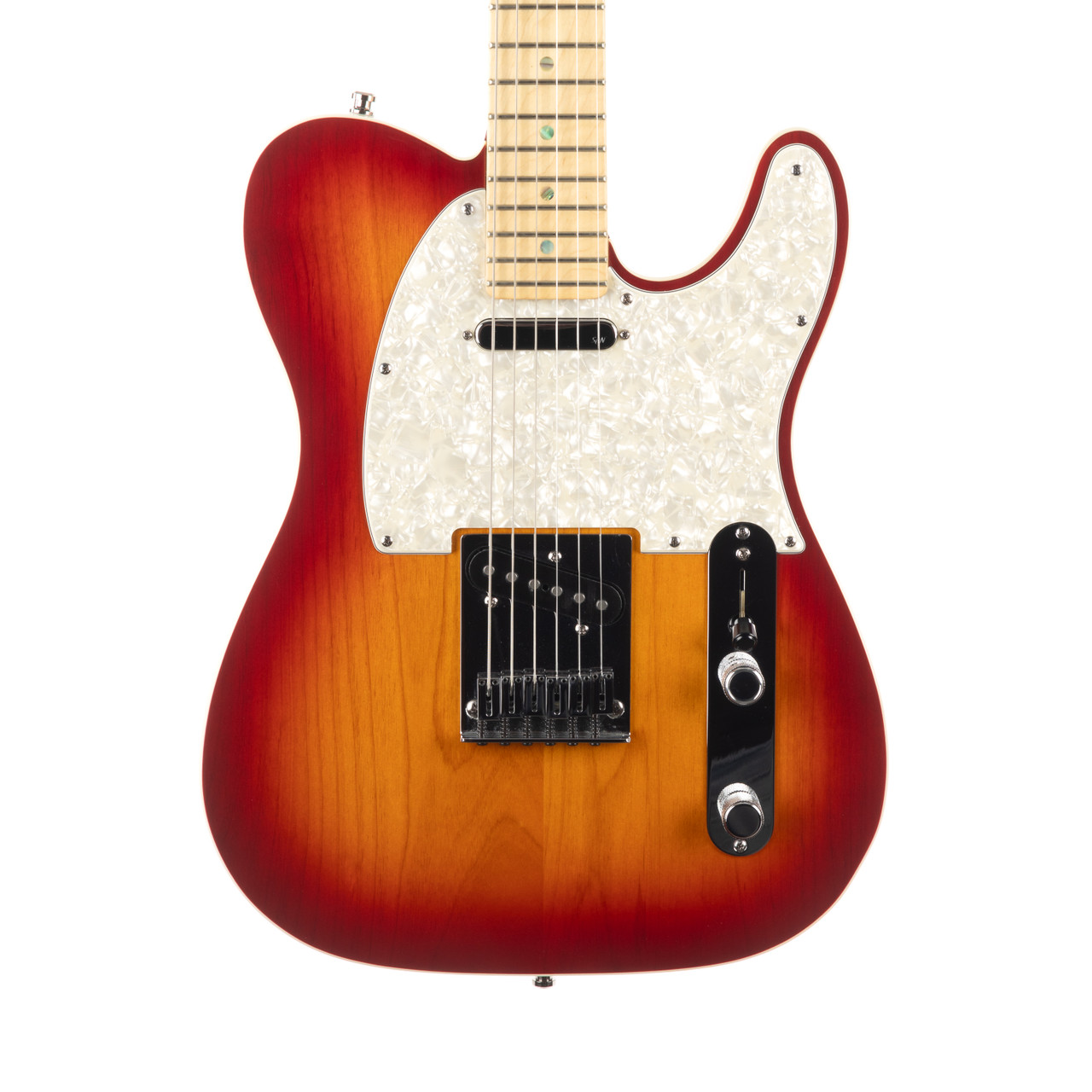 Used Fender American Deluxe Telecaster Cherry Burst 2005 | Cream