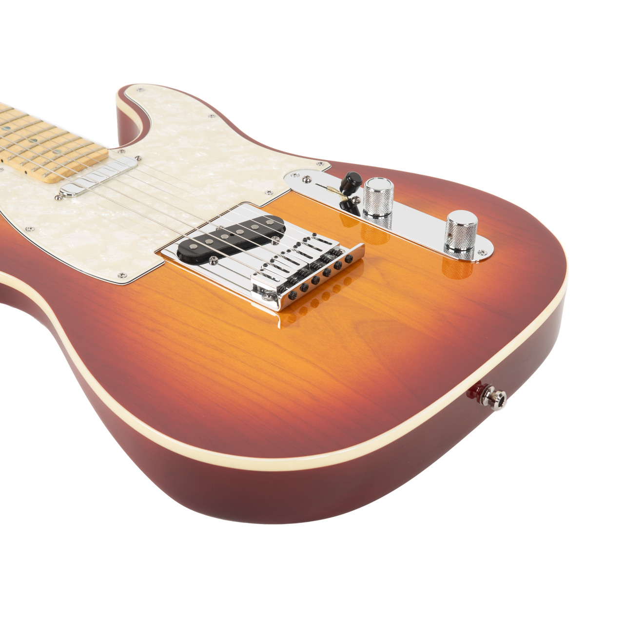 Used Fender American Deluxe Telecaster Cherry Burst 2005 | Cream