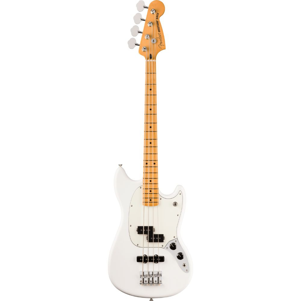 Fender Player II Mustang Bass PJ Maple - Polar White | Cream City