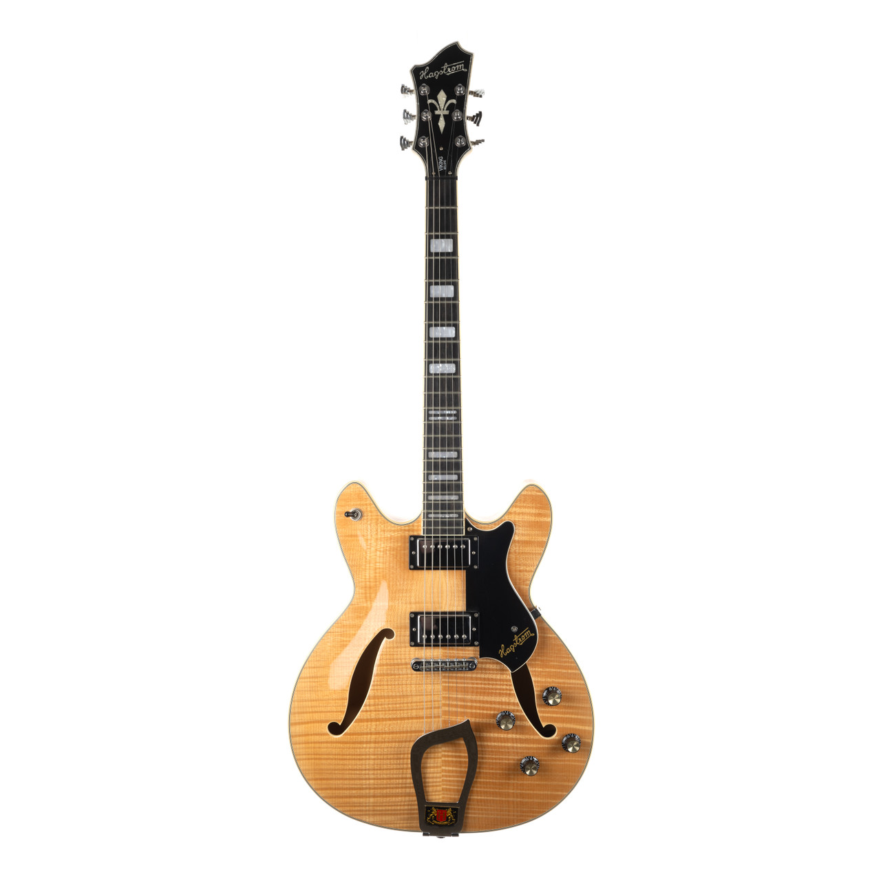 Used Hagstrom Viking Deluxe Natural Flamed Maple | Cream City Music