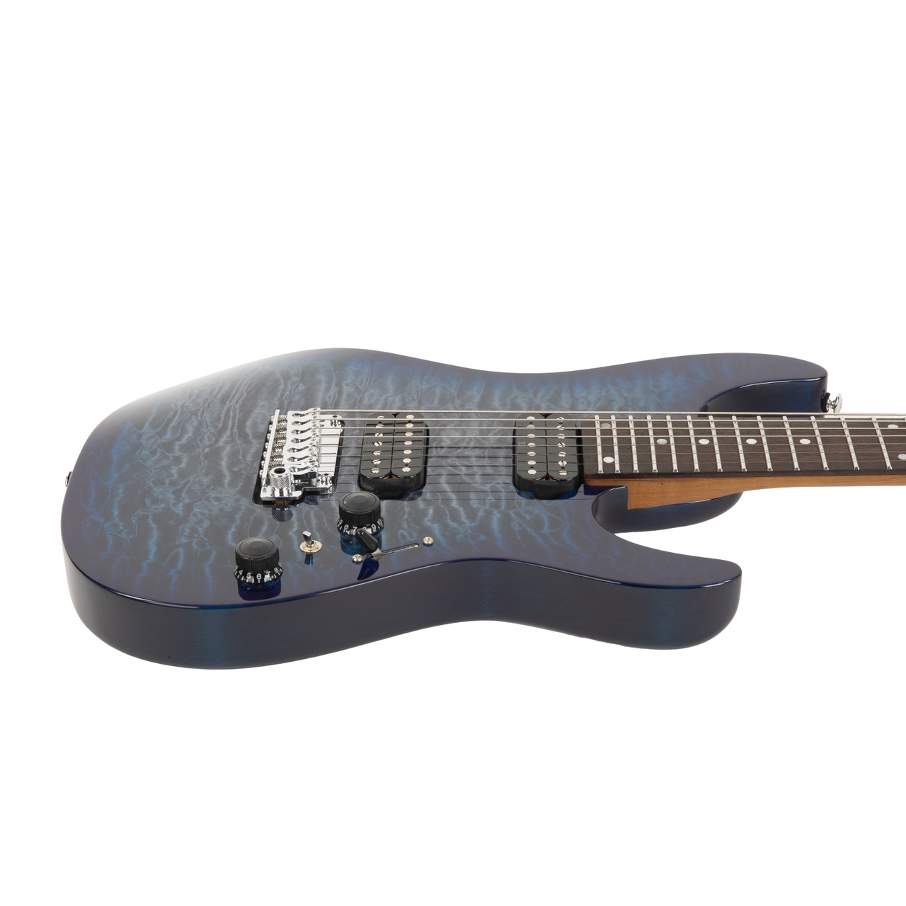 Ibanez AZ427P2QM Premium 7-String - Twilight Blue Burst | Cream