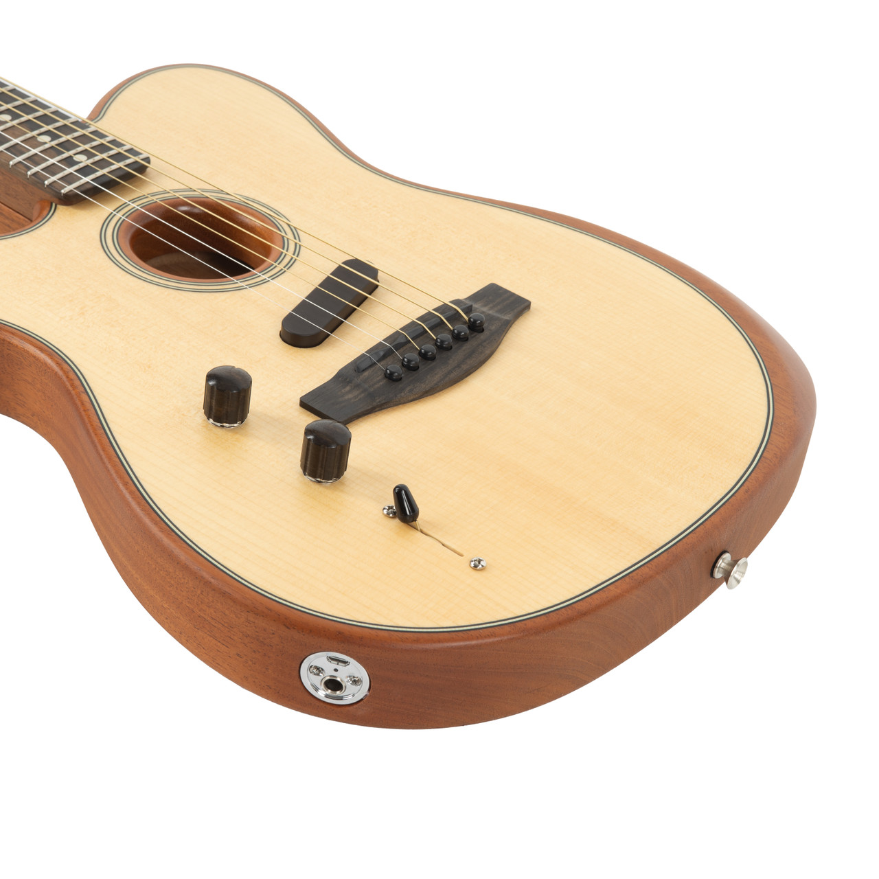 Used Fender Acoustasonic Telecaster Left Handed Natural 2022