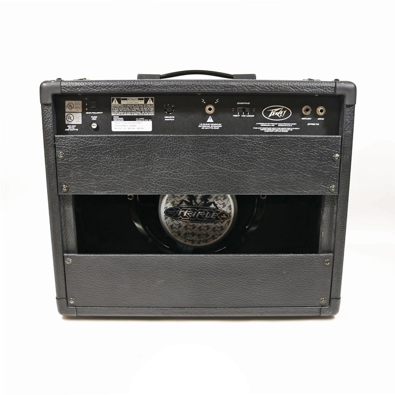 Used Peavey Triple XXX Super 40/EFX 40W 1x12 Tube Combo Amp 2003