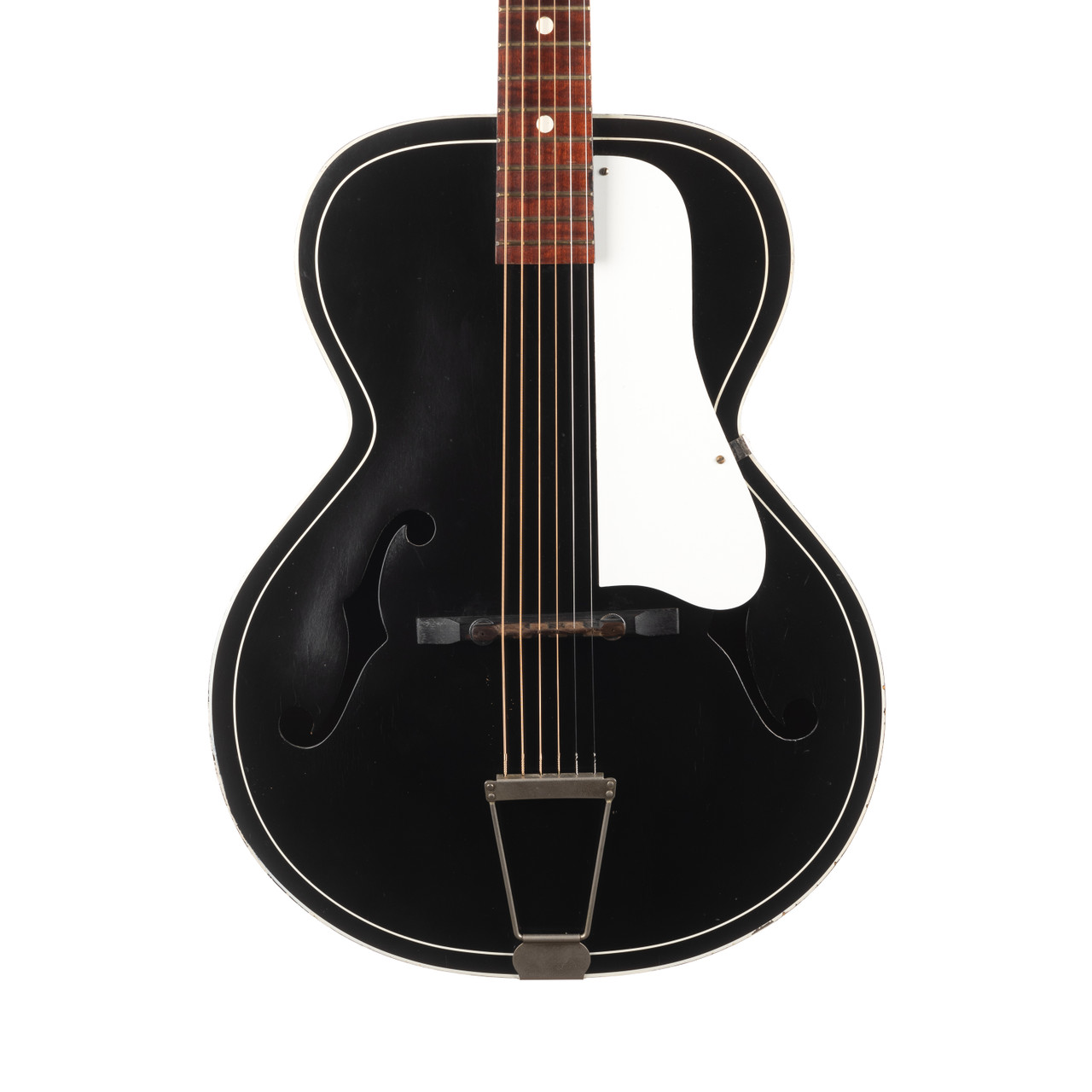 Vintage Silvertone Model 658 Archtop Acoustic Black 1960s | Cream