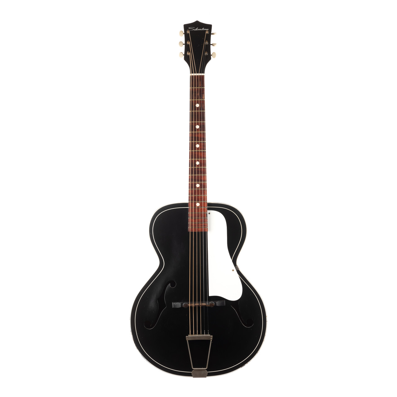 Vintage Silvertone Model 658 Archtop Acoustic Black 1960s | Cream