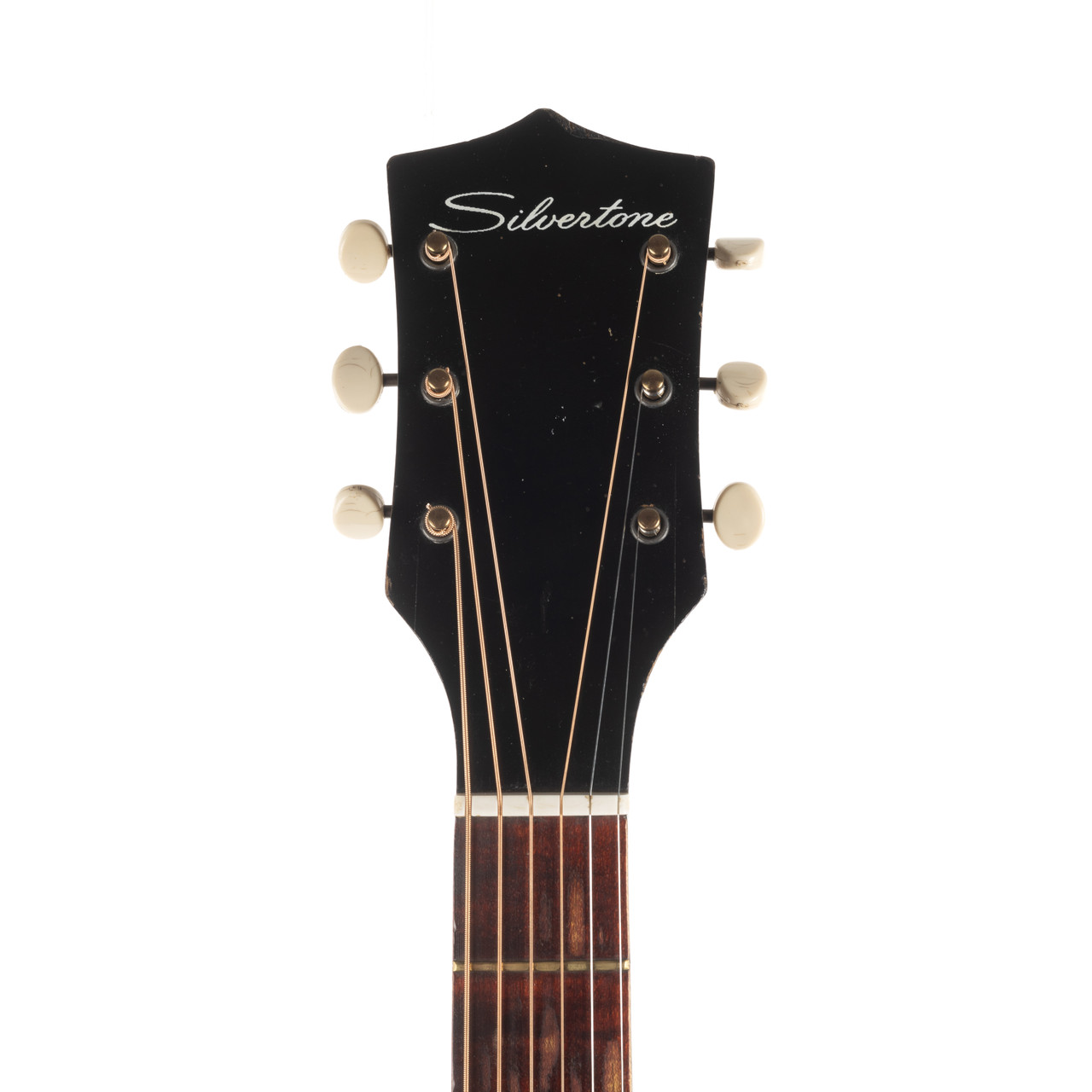 Vintage Silvertone Model 658 Archtop Acoustic Black 1960s | Cream