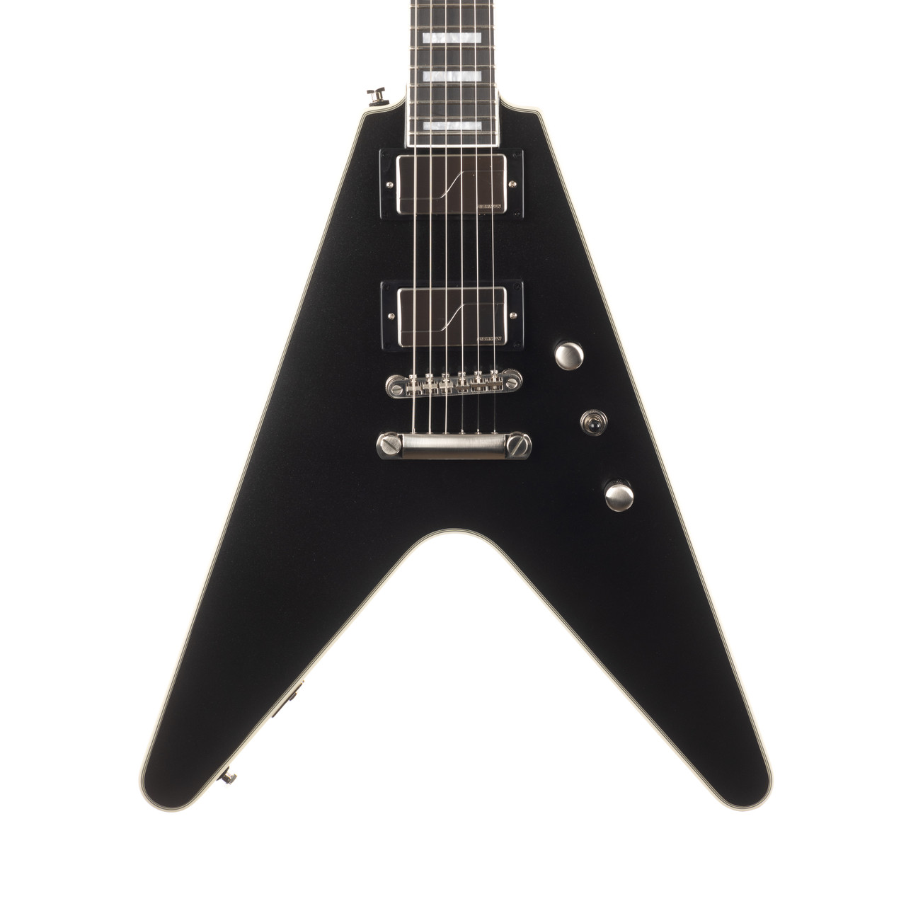 Epiphone Flying V Prophecy - Aged Jet Black Metallic | Cream City