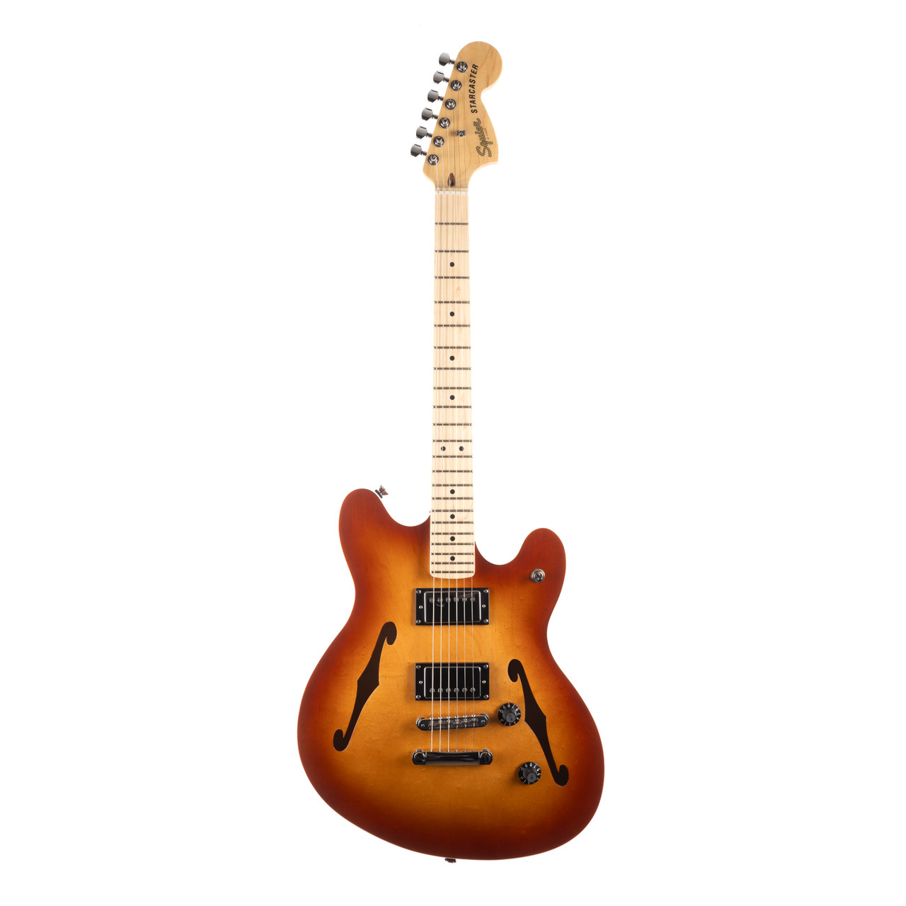 Squier affinity st ラッカー レリック Squier Affinity Series Starcaster Deluxe Maple - Sienna Sunburst