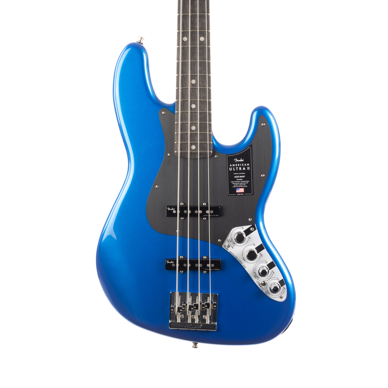 Fender American Ultra II Jazz Bass Ebony - Noble Blue | Cream City