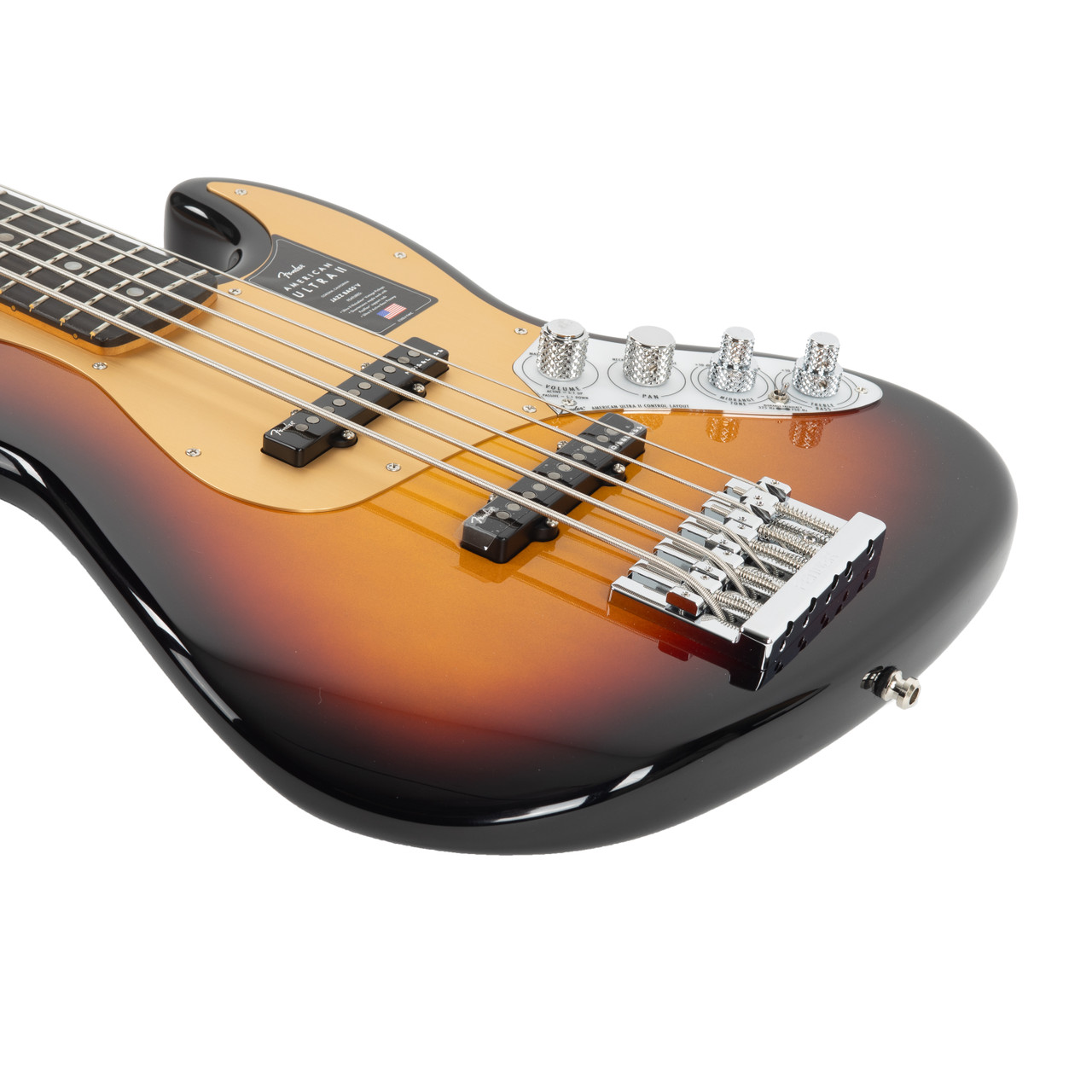 Fender American Ultra II Jazz Bass V Ebony - Ultraburst | Cream