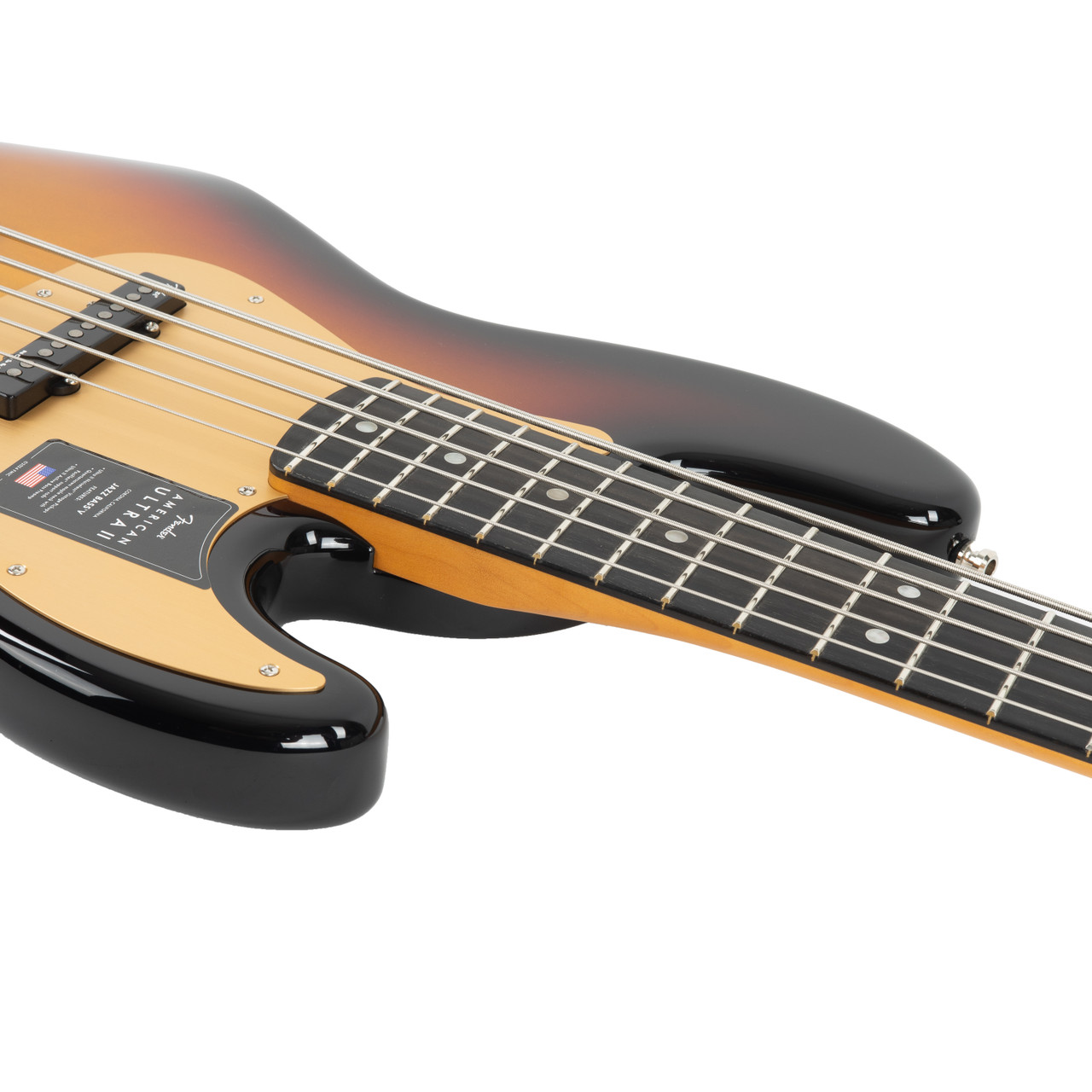Fender American Ultra II Jazz Bass V Ebony - Ultraburst | Cream