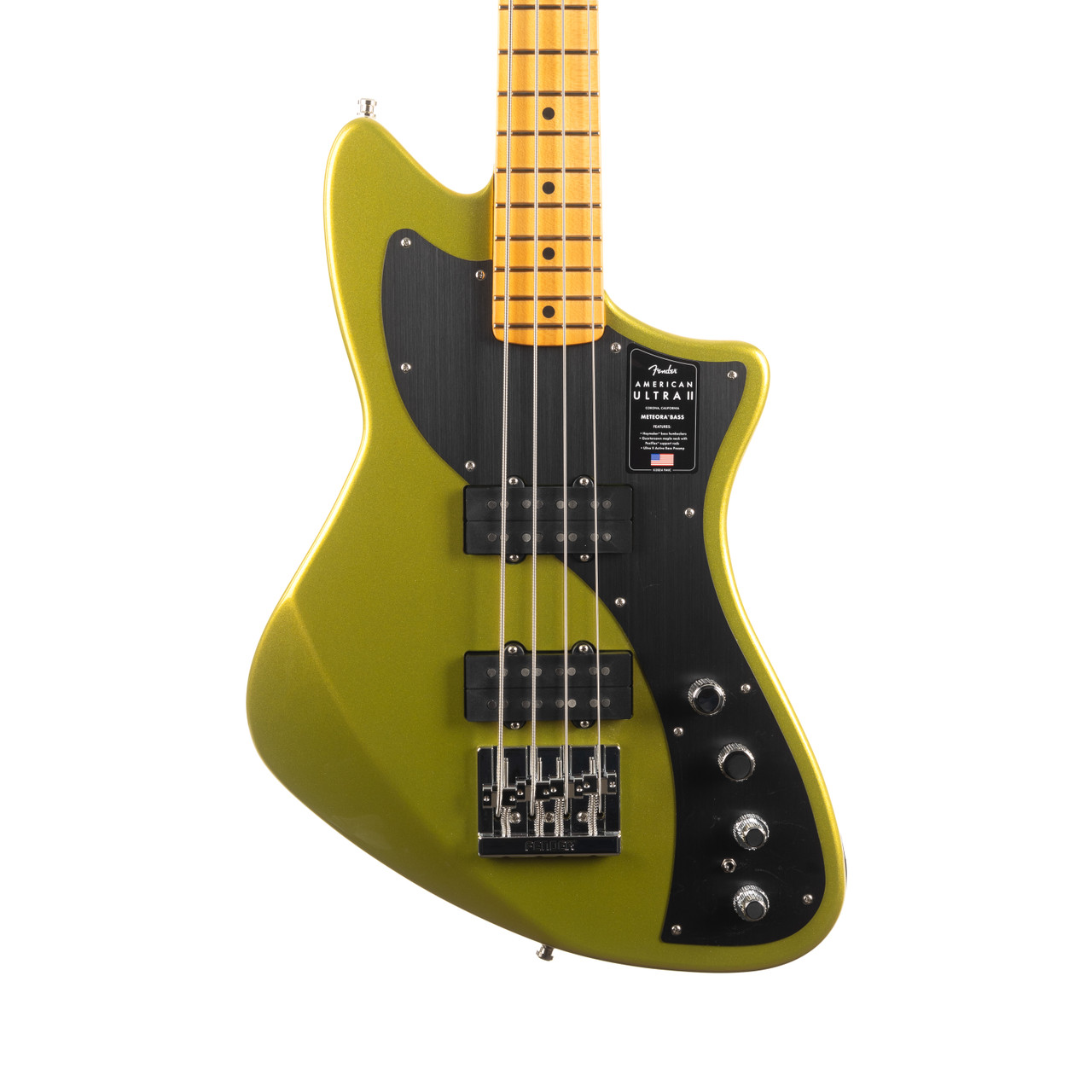 Fender American Ultra II Meteora Bass Maple - Solar Flare | Cream