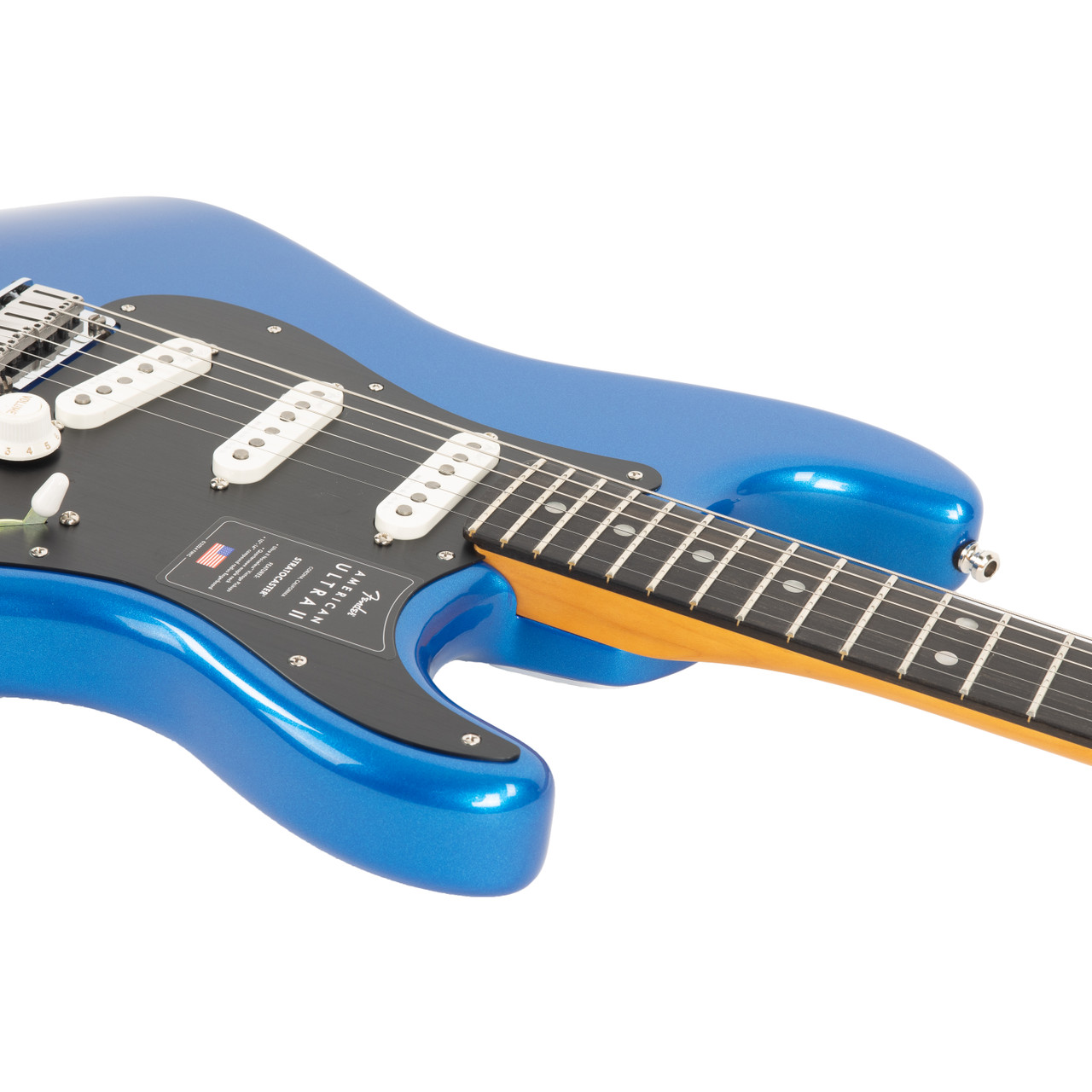 Fender American Ultra II Stratocaster Ebony - Noble Blue | Cream