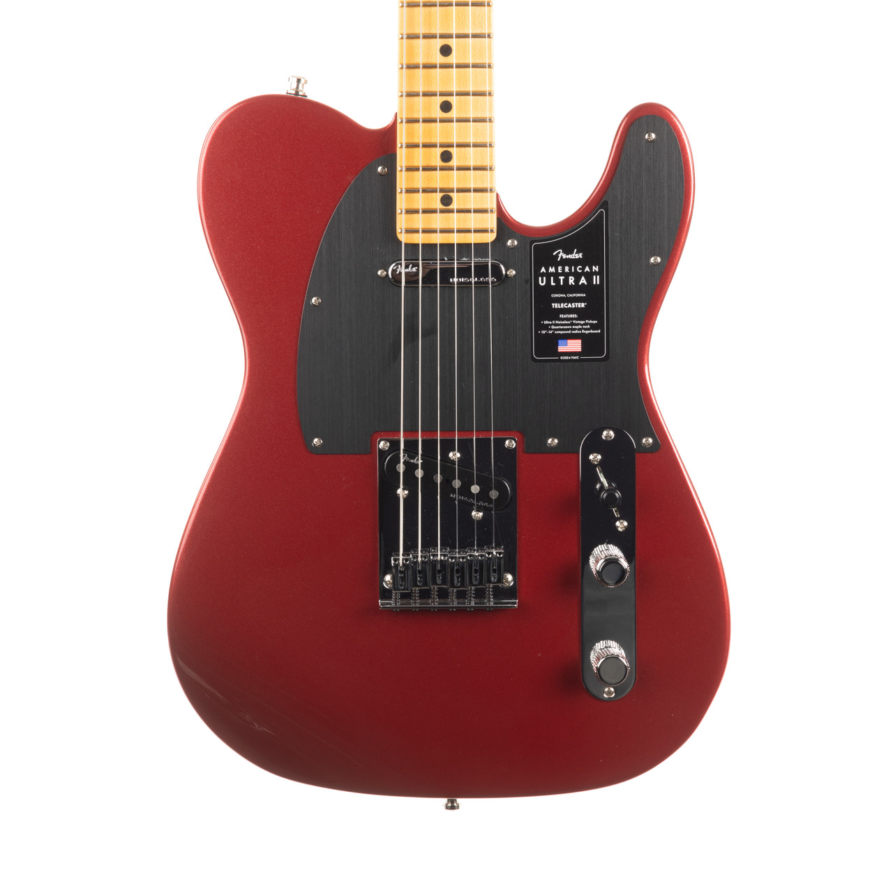 Fender American Ultra II Telecaster Maple - Sinister Red | Cream