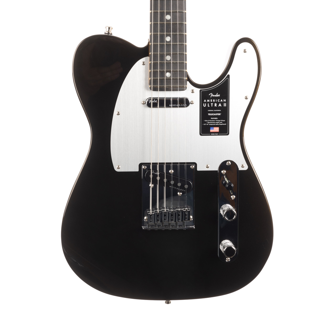 Fender American Ultra II Telecaster Ebony - Texas Tea | Cream City