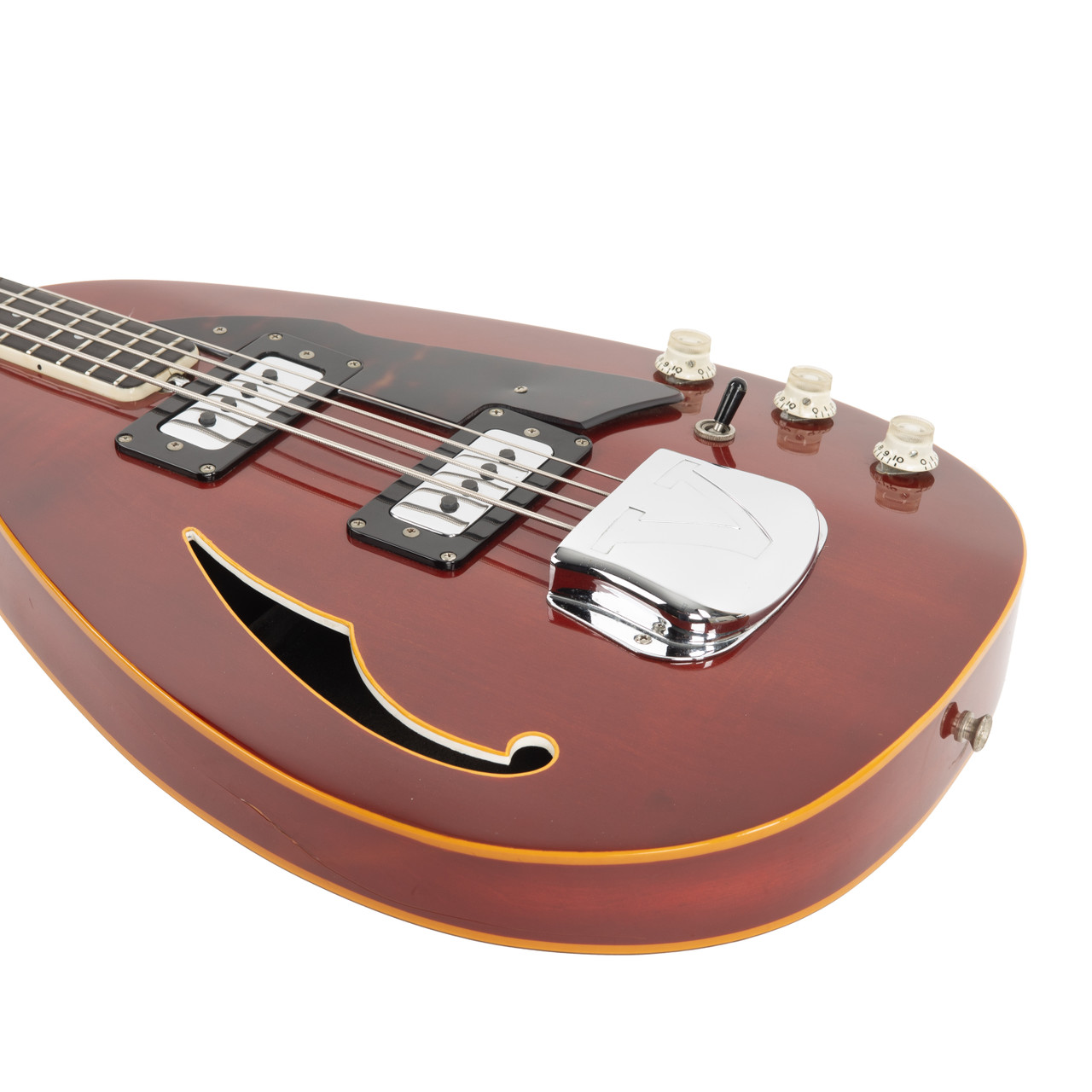 Vintage Vox Stinger IV Teardrop Bass Cherry 1960s | Cream City Music
