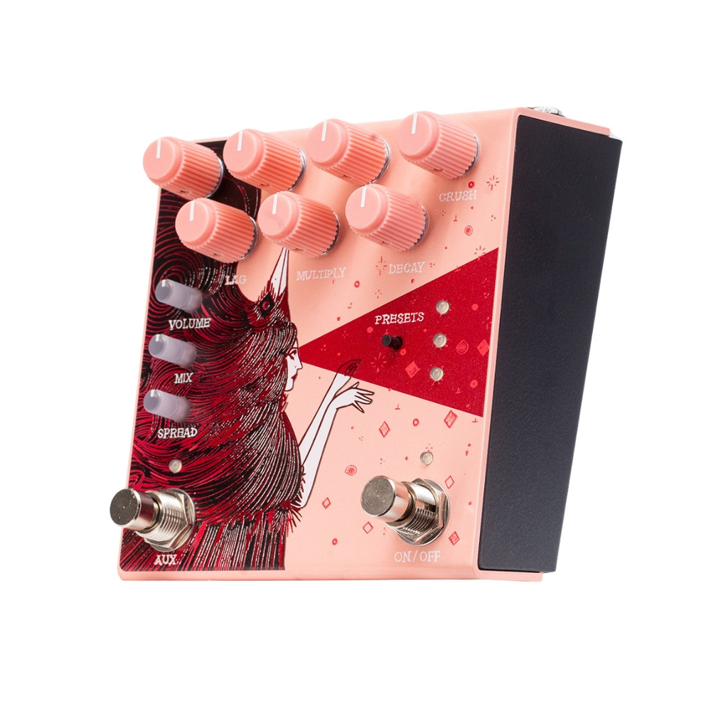 Old Bood Noise Endeavors Dark Star V3 Stereo Reverb Pedal - Pink