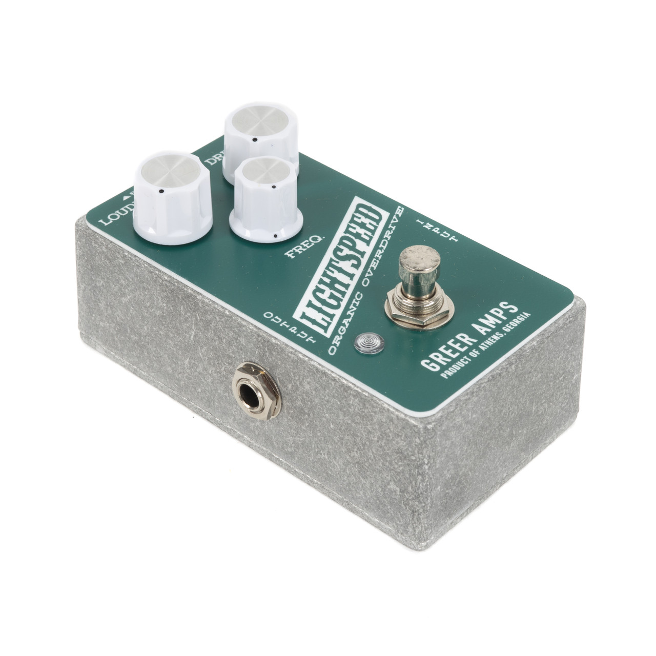 Greer Amps Lightspeed Organic Overdrive Pedal - Pine Green | Cream