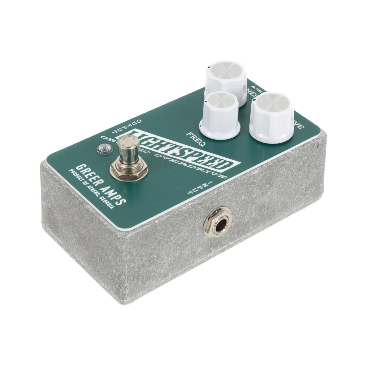 Greer Amps Lightspeed Organic Overdrive Pedal - Pine Green | Cream