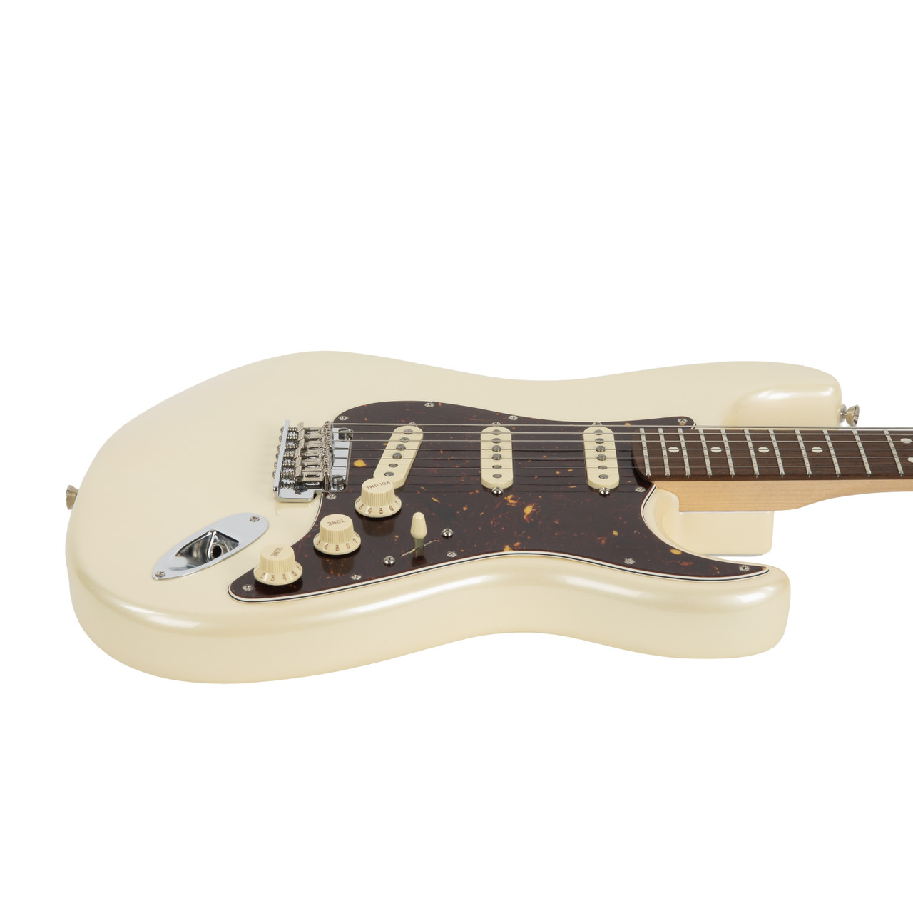 Used Fender American Showcase Stratocaster Olympic White Pearl