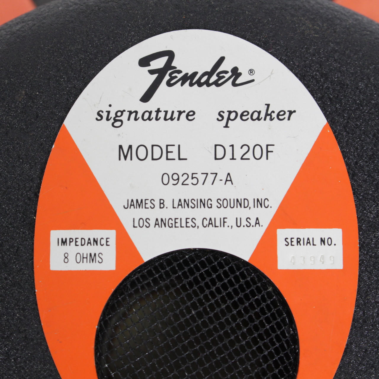 Vintage Pair Fender JBL D120F 12