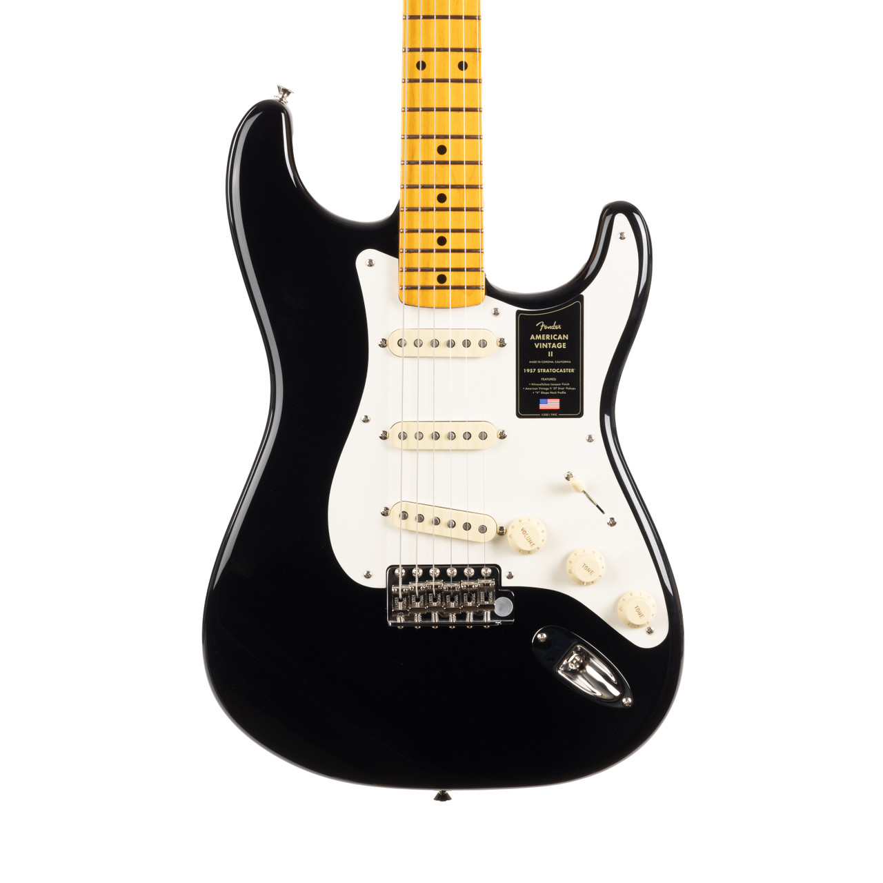 Fender American Vintage II 1957 Stratocaster Maple - Black | Cream