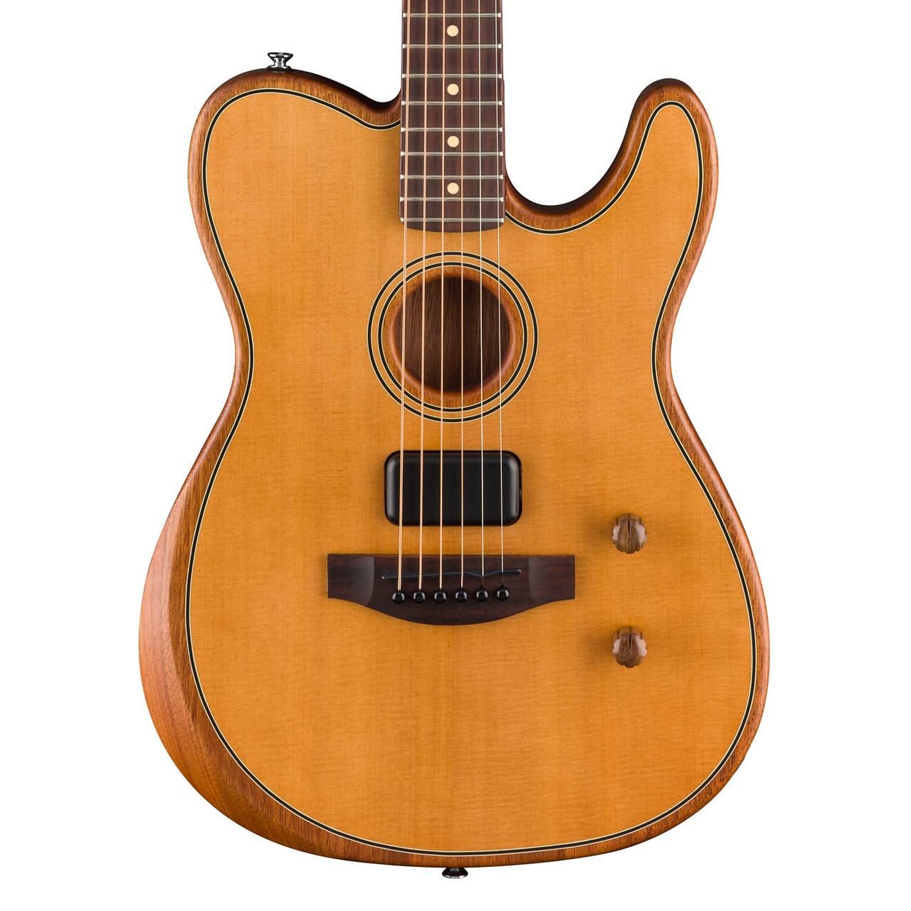 Fender Acoustasonic Standard Telecaster - Aged Natural | Cream