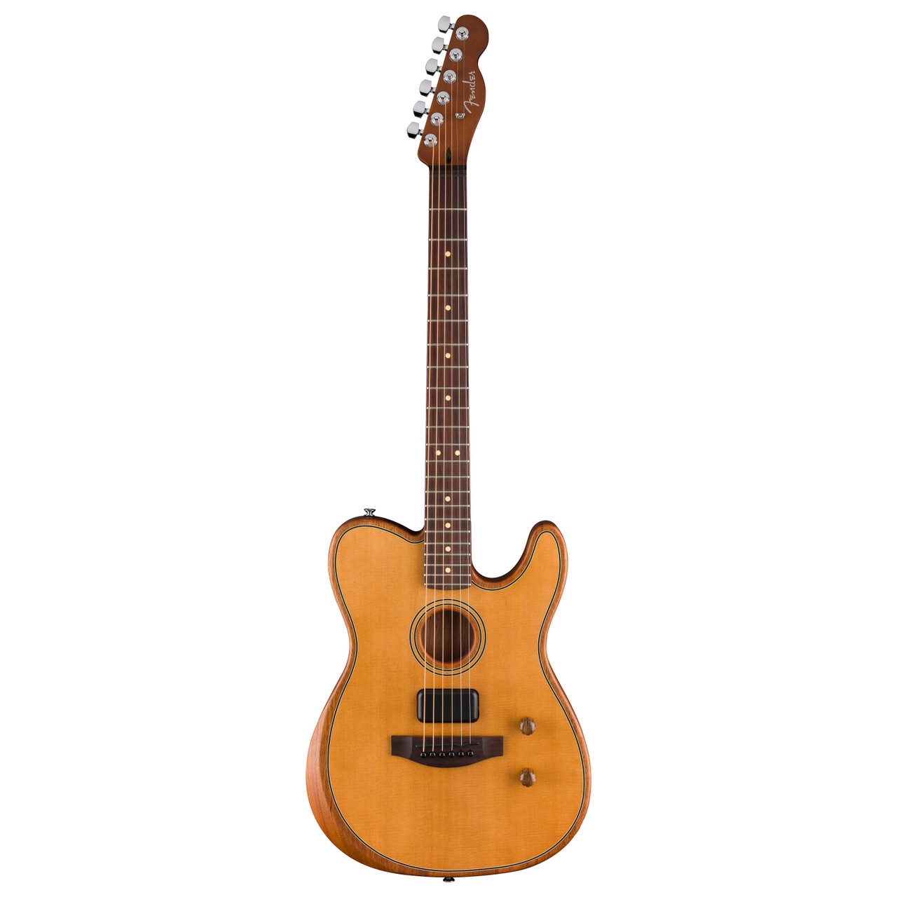 Fender Acoustasonic Standard Telecaster - Aged Natural | Cream
