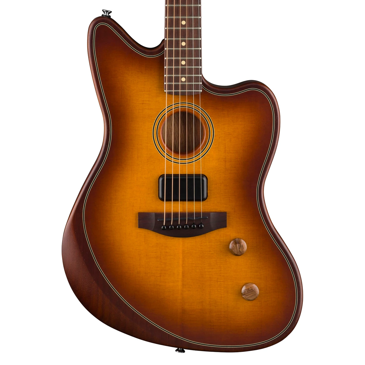 Fender Acoustasonic Standard Jazzmaster - Honey Burst | Cream City