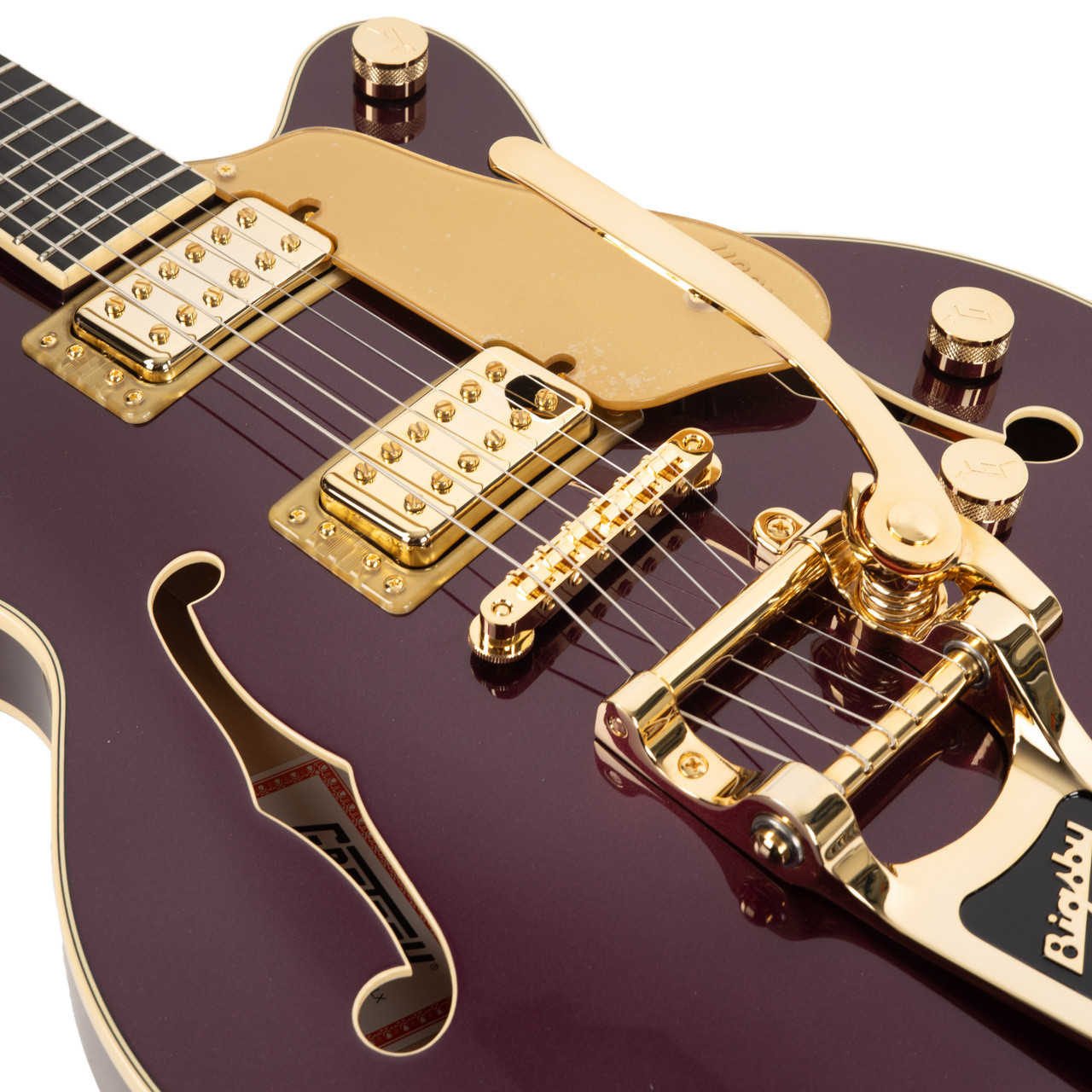 Gretsch Broadkaster Jr. LX Center Block - Blackberry | Cream City