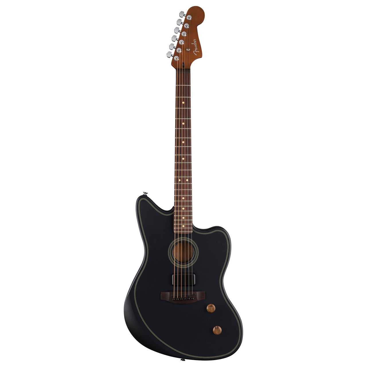 Fender Acoustasonic Standard Jazzmaster - Black | Cream City Music