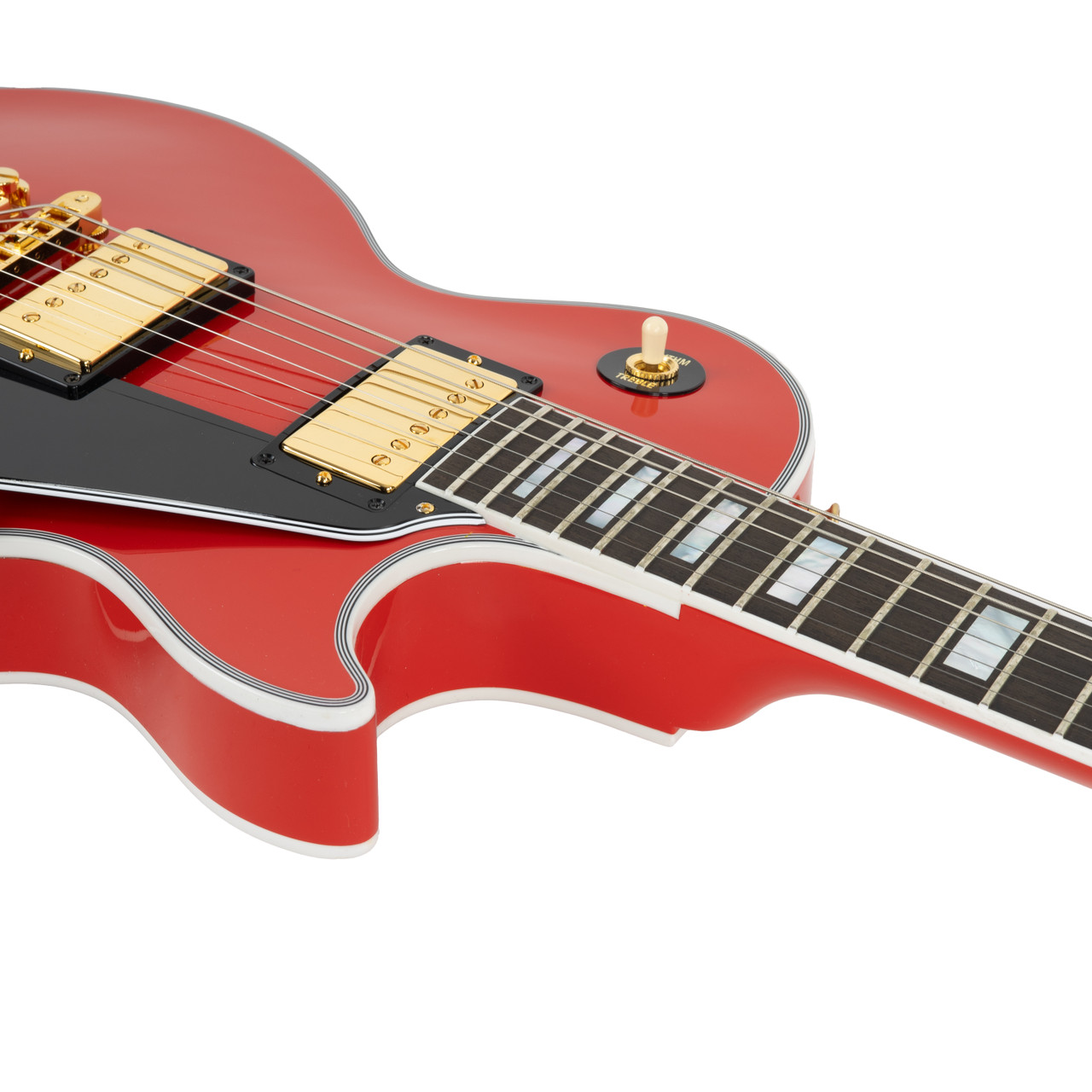 Gibson Custom Les Paul Custom Gold Hardware - Ferrari Red Gloss