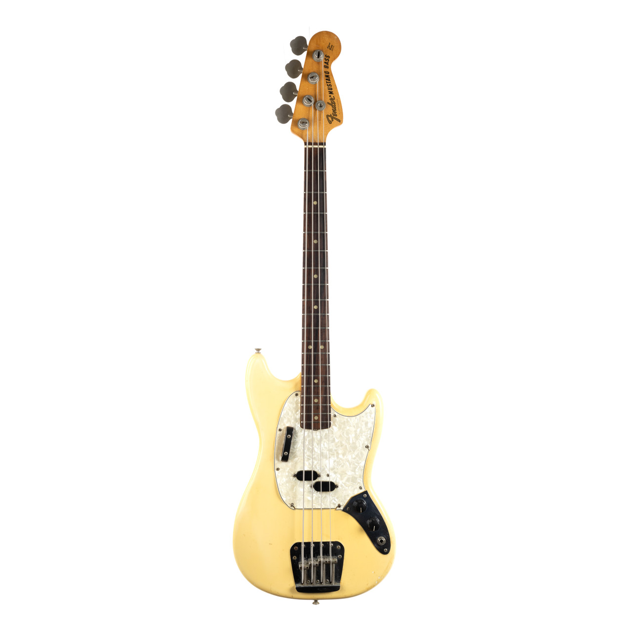 Vintage Fender Mustang Bass Olympic White 1974 | Cream City Music