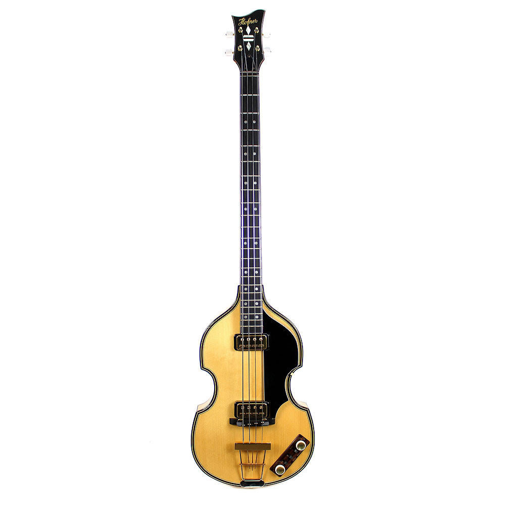 2002 Hofner 5000/1 Deluxe Violin Electric Bass Guitar Natural