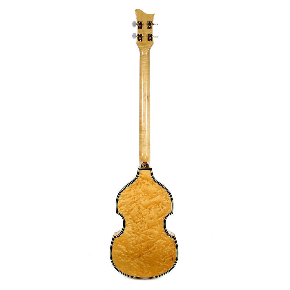 2002 Hofner 5000/1 Deluxe Violin Electric Bass Guitar Natural