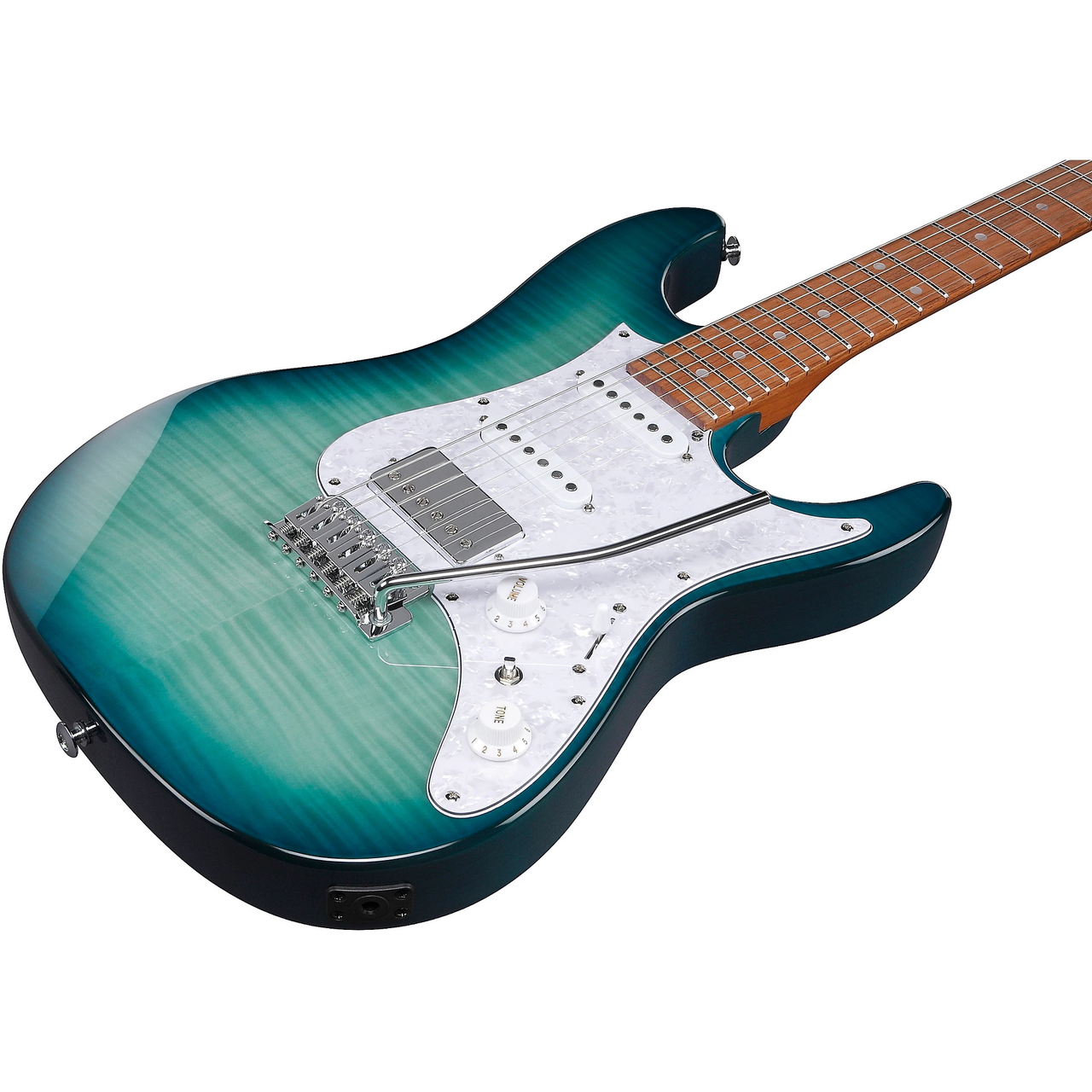 Ibanez AZ22S1F Standard - Transparent Turquoise Burst | Cream City