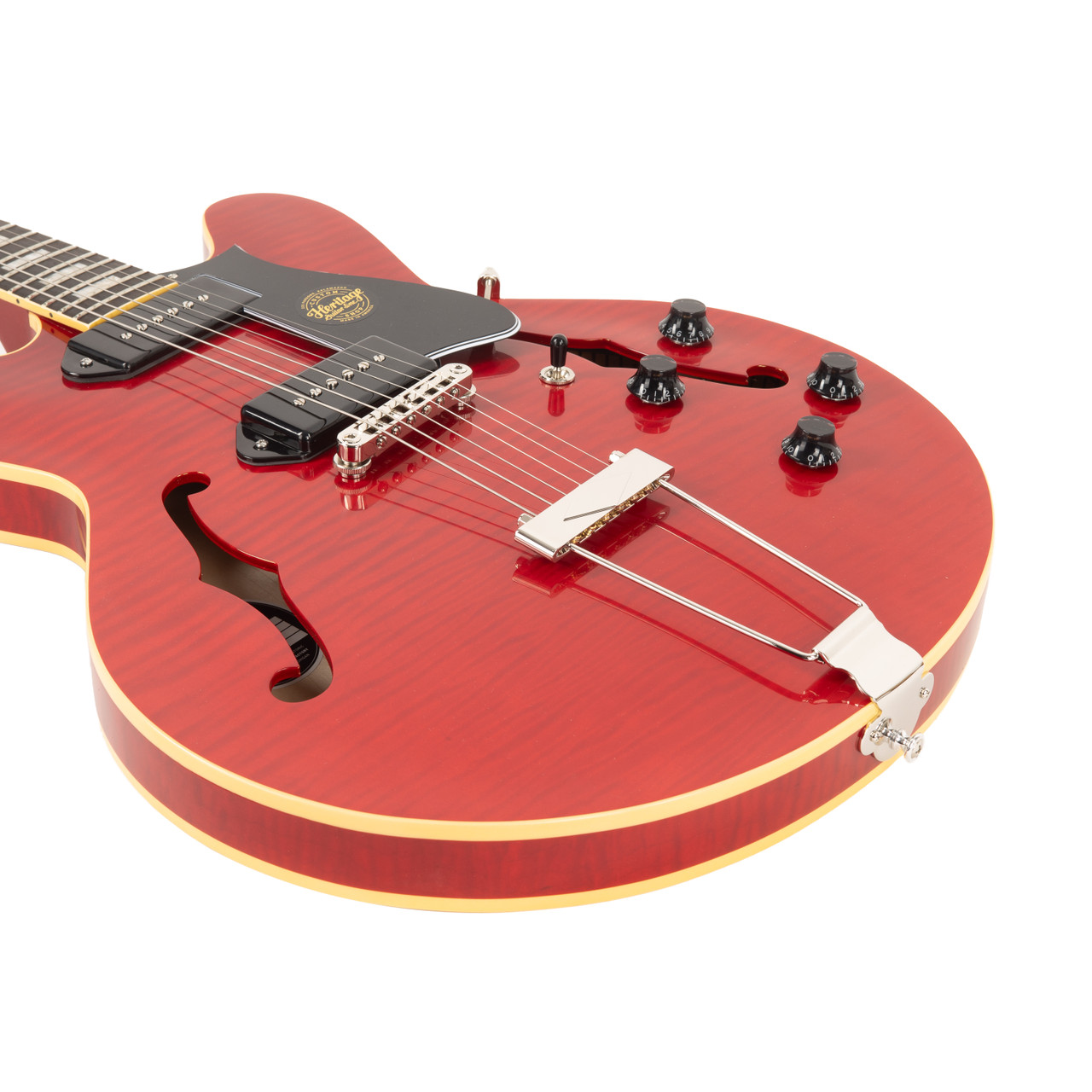 Heritage Custom Core H-530 Hollow Body - Cherry HC1240627 | Cream