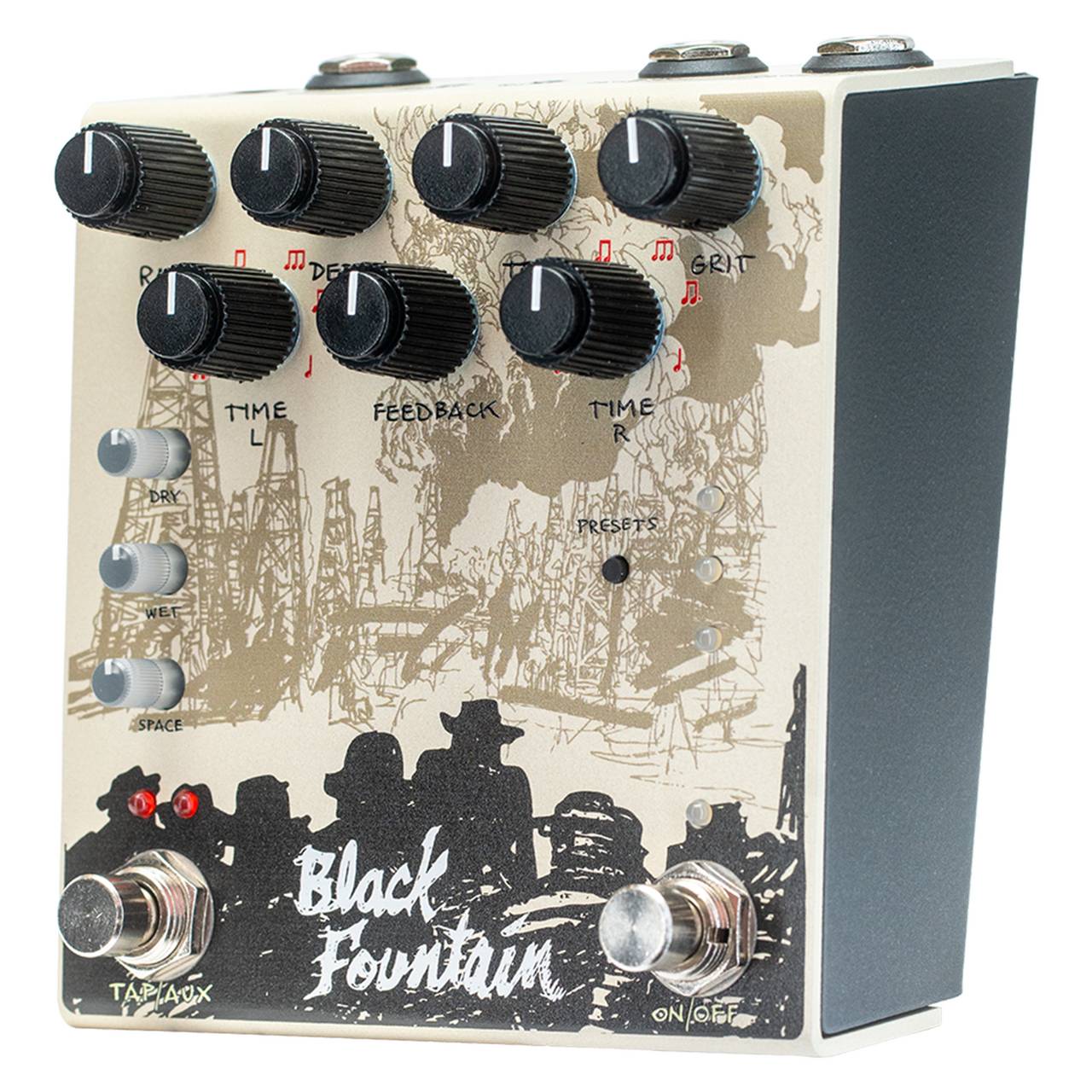 Old Blood Noise Endeavors Black Fountain Stereo Delay Pedal