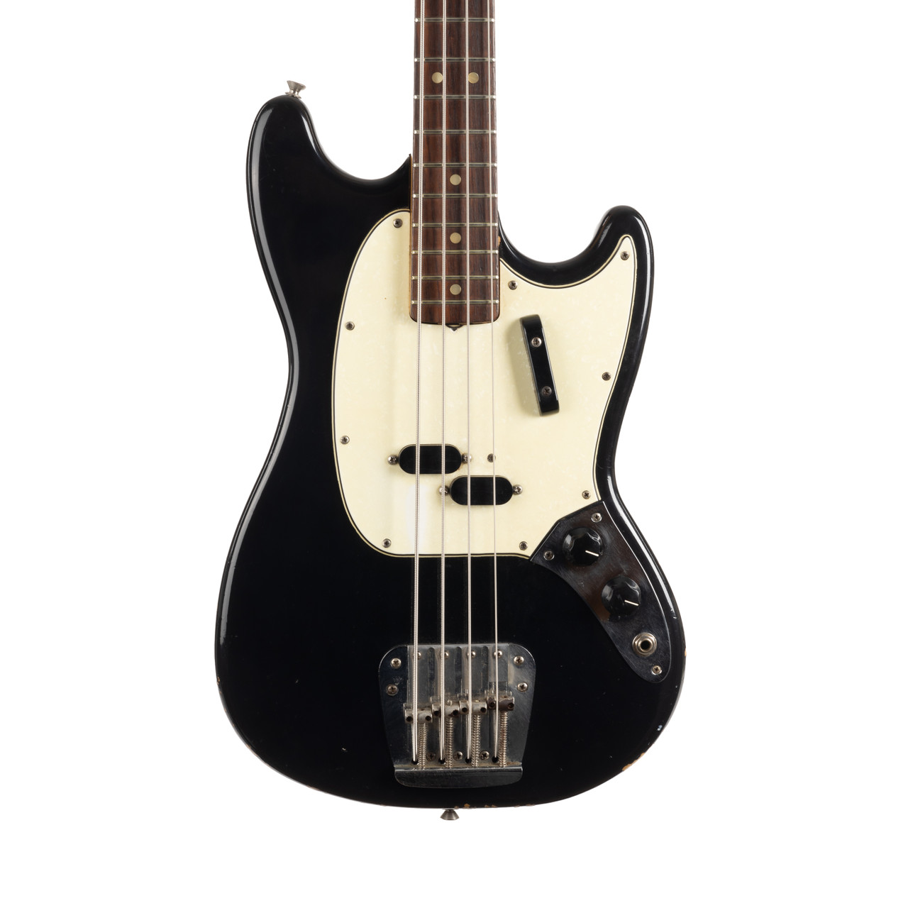 Vintage Fender Mustang Bass Black 1966 | Cream City Music