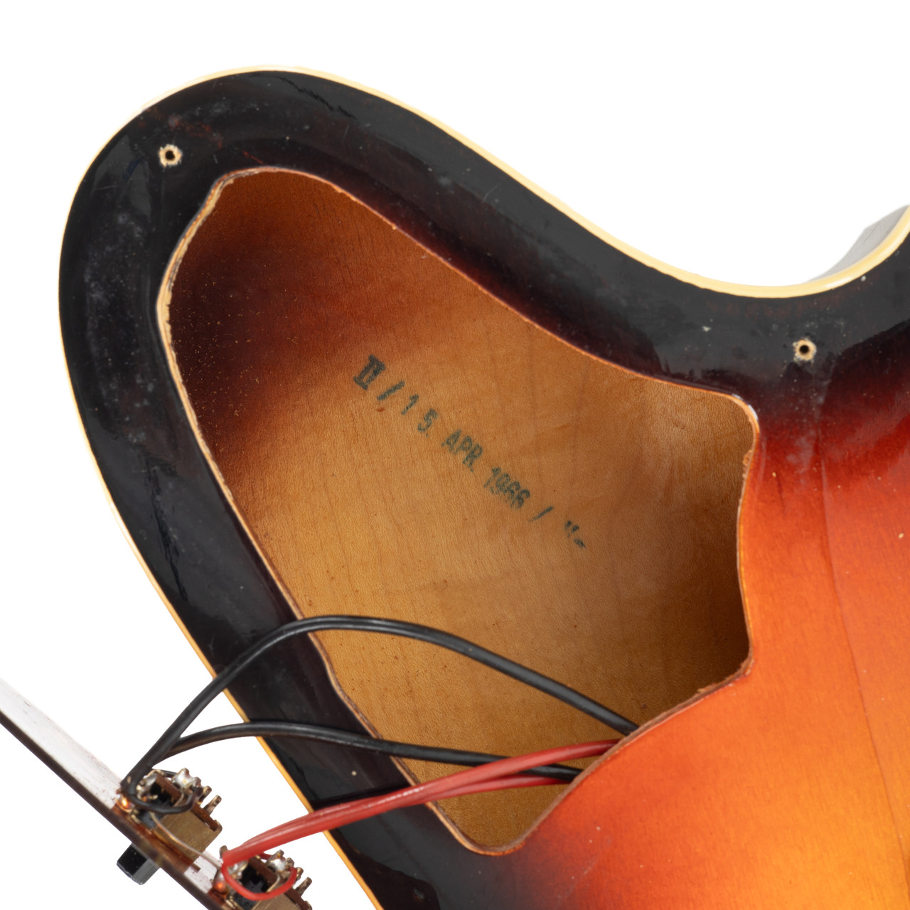 Vintage Framus Model 51454-52 Hollowbody Bass Sunburst 1966
