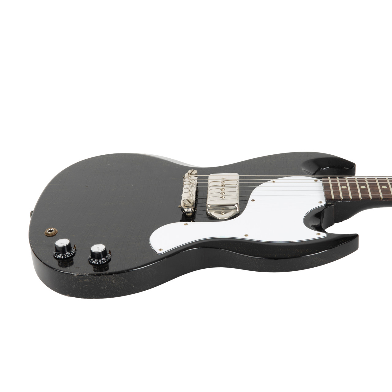 Gibson Custom Shop 1963 SG Junior Light Aged - Epiphone Silver Fox